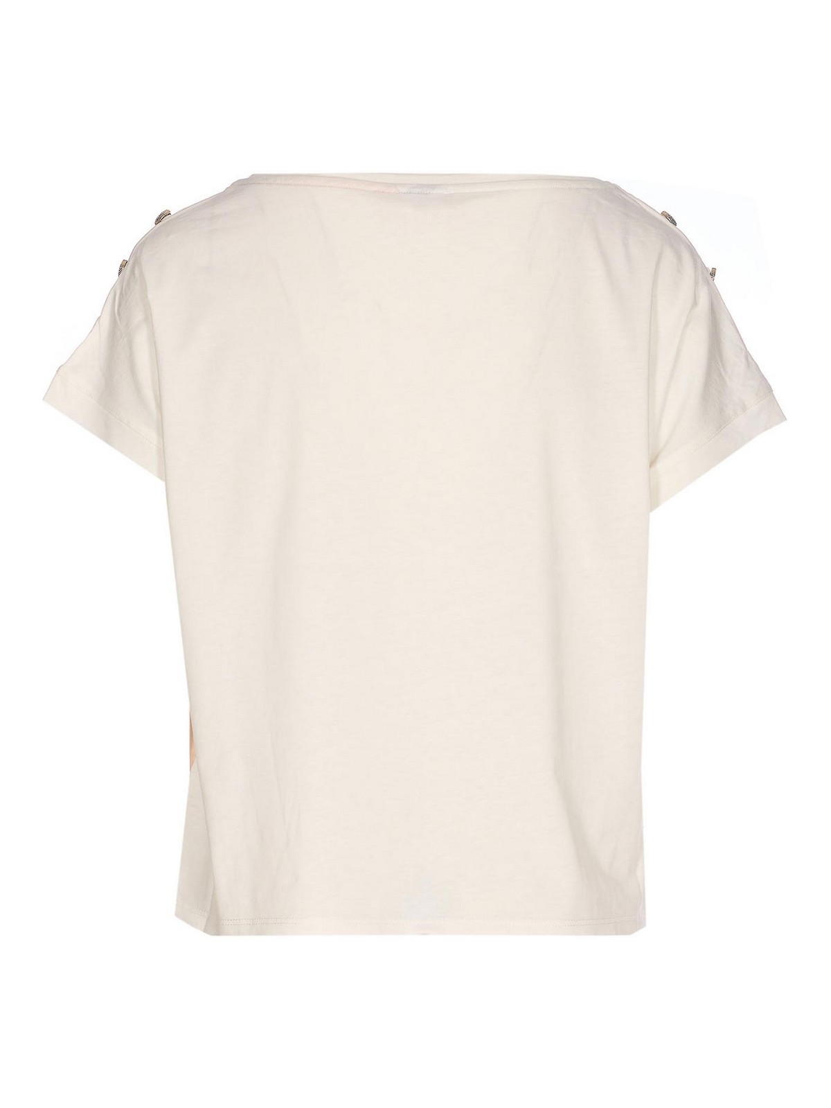 White T-Shirt WA6437J6308P9373 (LIU•JO / Tシャツ・カットソー ) | LIU•JO (リュー・ジョー)(1)