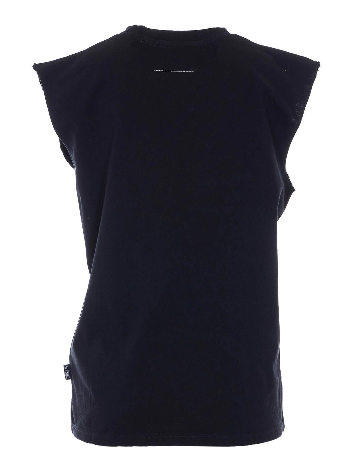 Black T-Shirt S52NL0074M20050900 (MM6 Maison Margiela / タンクトップ・キャミソール ) | MM6 Maison Margiela (エムエムシックス)(1)