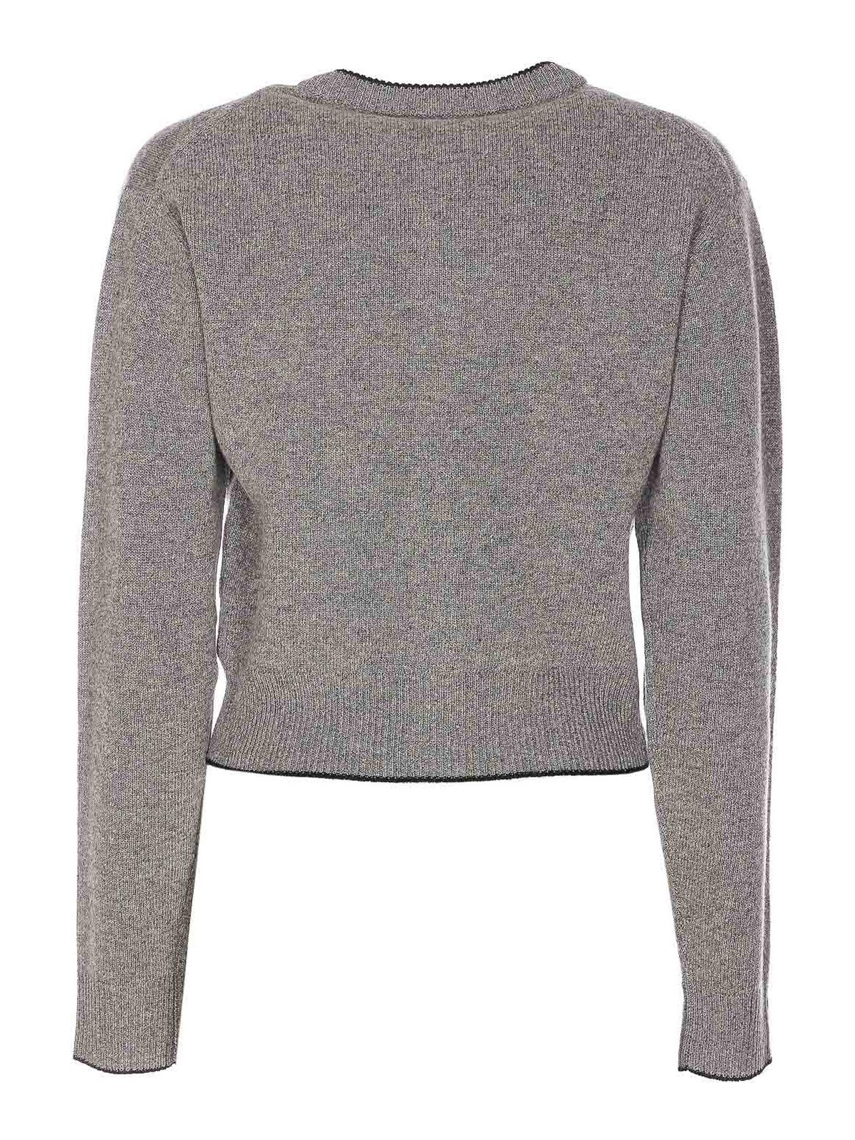 Grey Cardigan With Frontal Buttons Closure 26SMC08710012 (Chloé / ニット・セーター・カーディガン ) | Chloé (クロエ)(1)