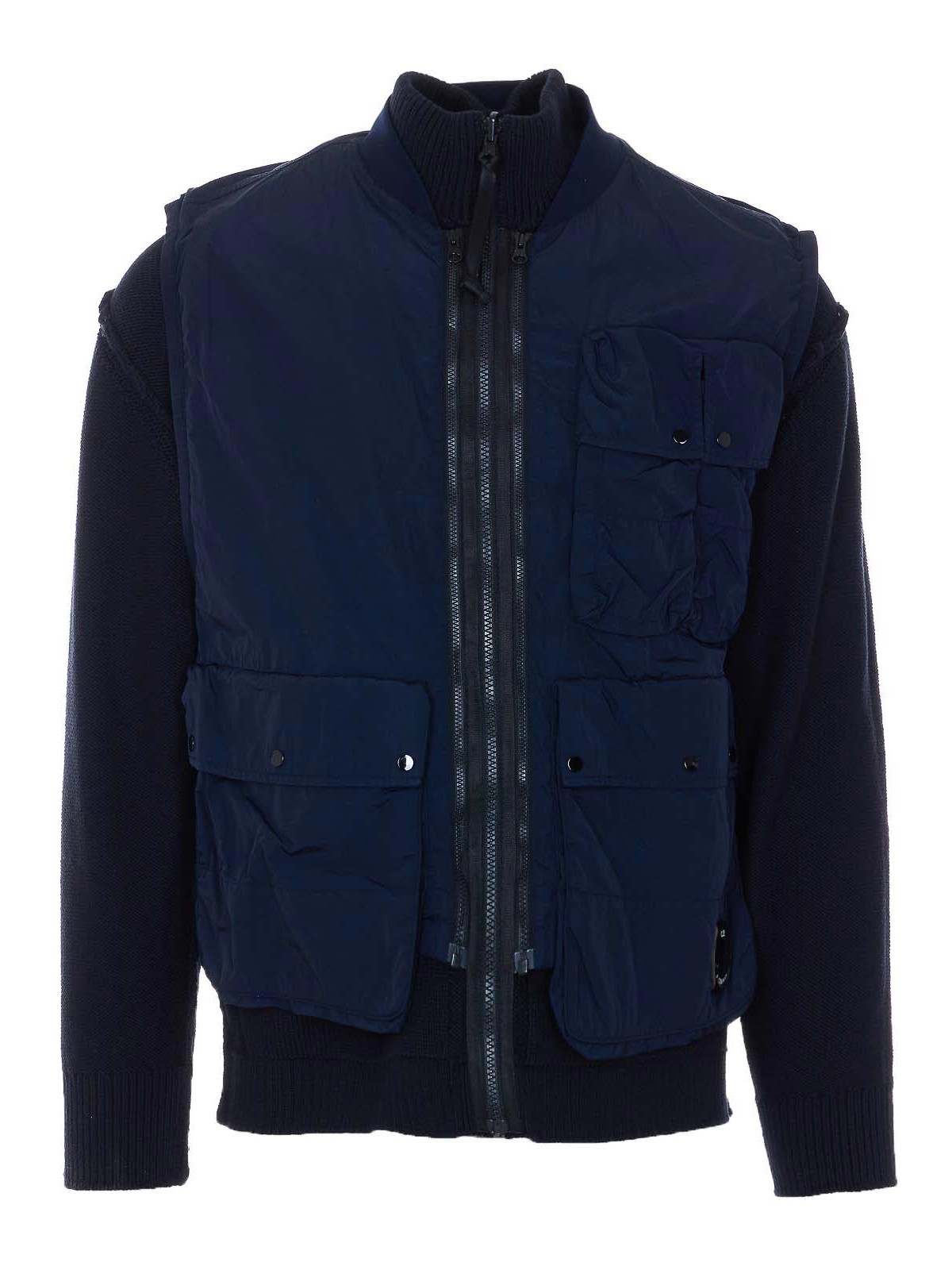 Total Eclipse Cotton Mixed Zip Jacket 20CMKN131A006056M888 (C.P. Company / ニット・セーター・カーディガン ) | C.P. Company (シーピーカンパニー)(3)