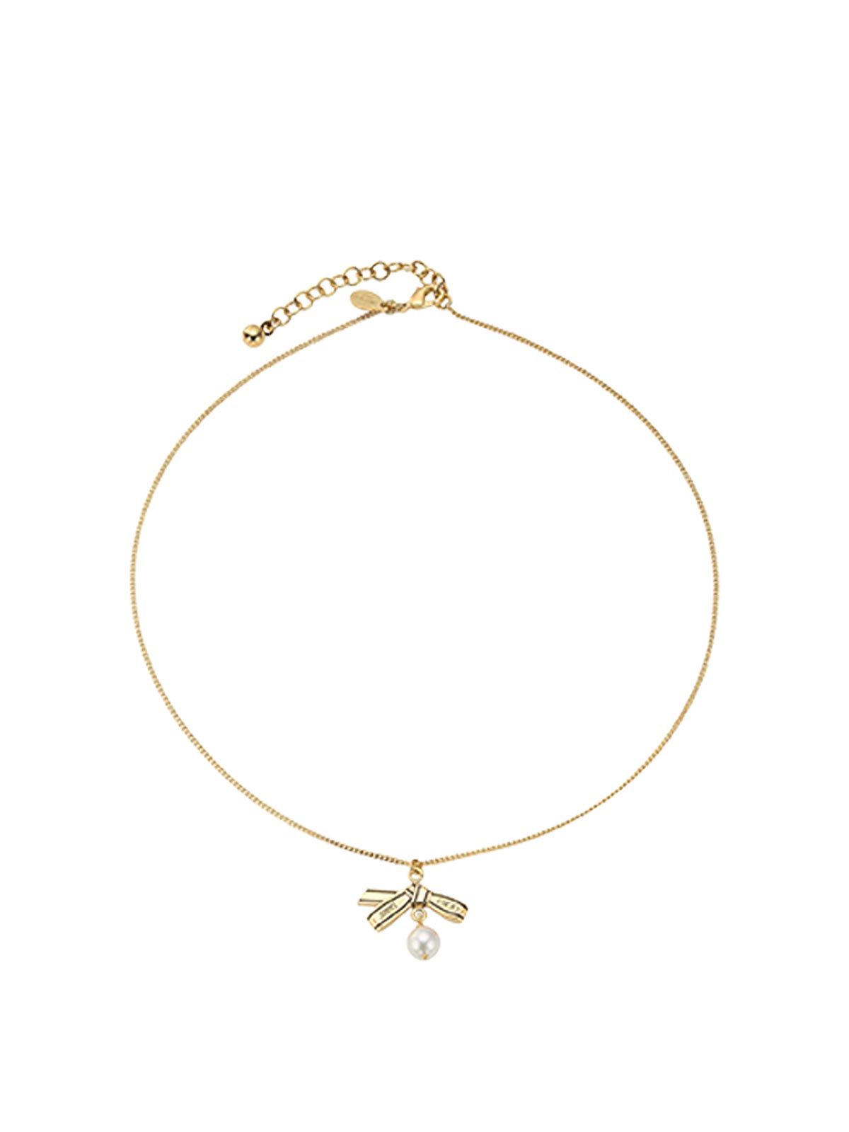 Ribbon Pendant Necklace RBNPENDANTNCKLCJKI (JIMMY CHOO / ネックレス ) | JIMMY CHOO (ジミー チュウ)
