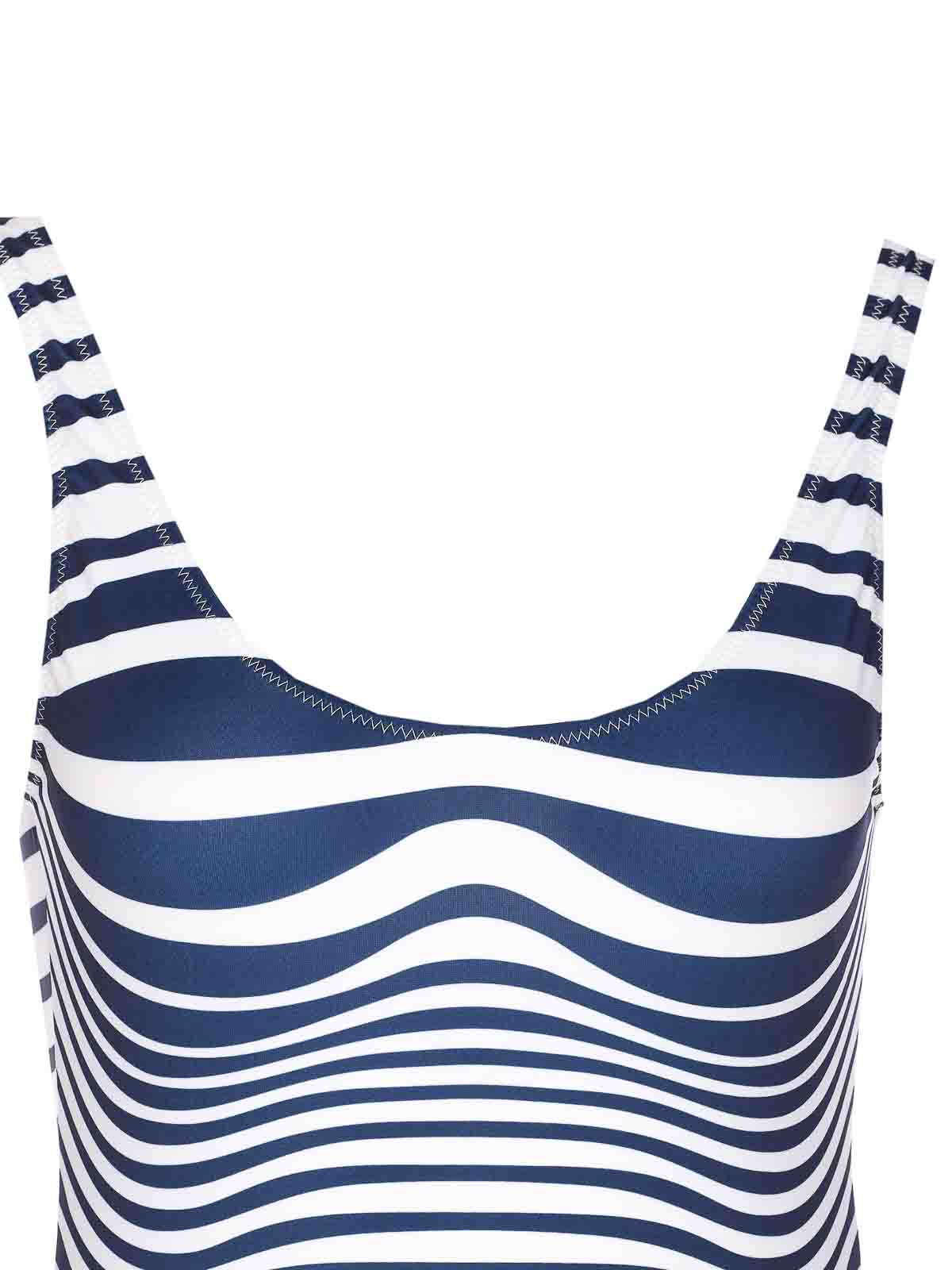 Blue And White Printed Swimsuit SW089J039P0159 (Jean Paul GAULTIER / スイムウェア ) | Jean Paul GAULTIER (ジャンポール ゴルチエ)(3)