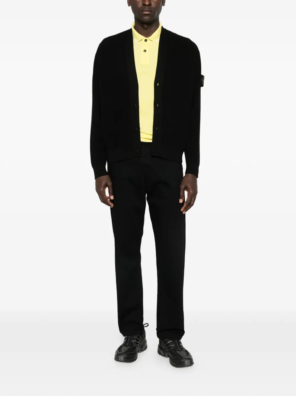 V-NECK COTTON RIBBED CARDIGAN L1S155100009S00D8V0029 (STONE ISLAND / ニット・セーター・カーディガン ) | STONE ISLAND (ストーンアイランド)(1)