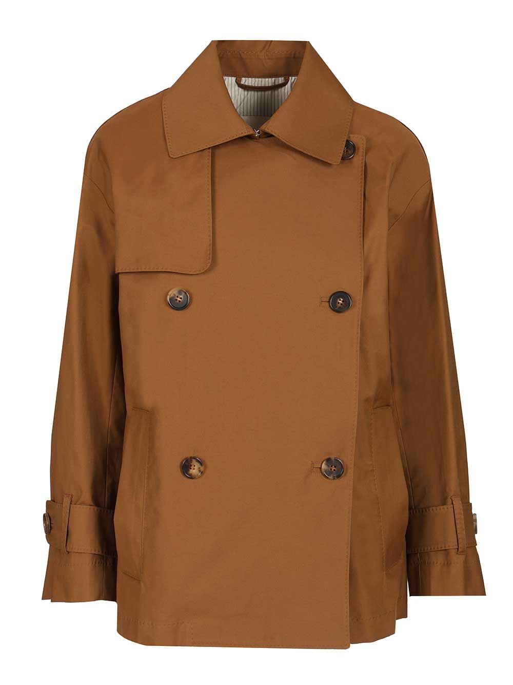 ZENO COTTON DOUBLE BREASTED MINI TRENCH 2619021124600251020 (Max Mara The CUBE / コート ) | Max Mara The CUBE (マックスマーラ ザ・キューブ)