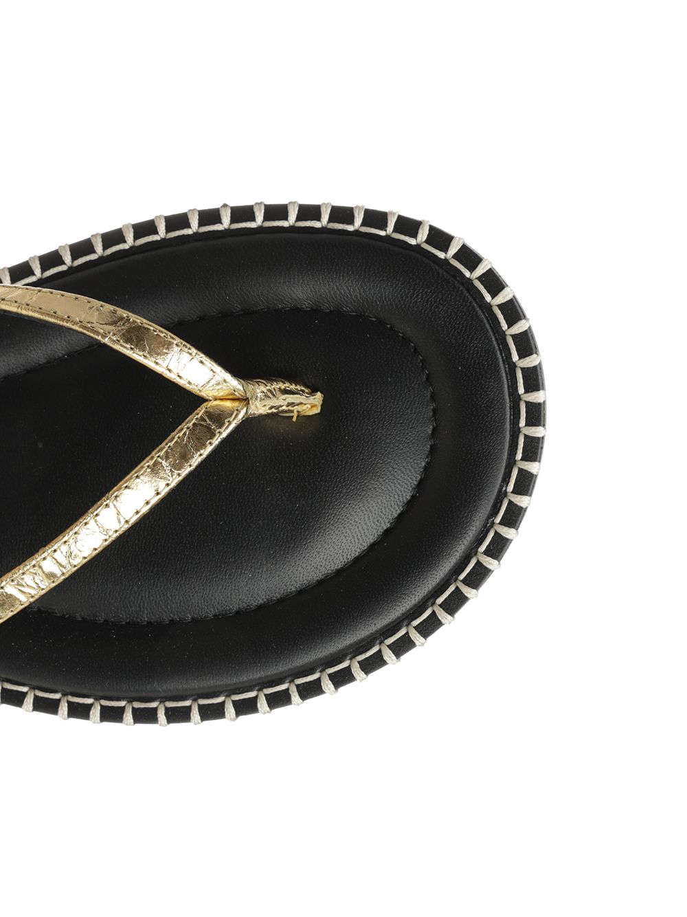 Metallic leather flip-flops 2610117740597954 (Dries Van Noten / サンダル ) | Dries Van Noten (ドリスヴァンノッテン)(3)