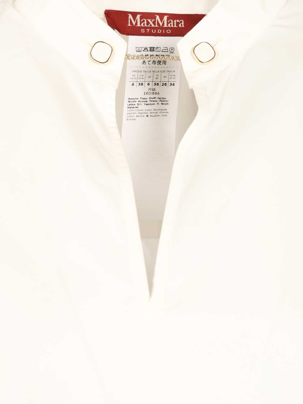 MSTGINNASTA POPELINE EMBELLISHED SHIRT 2616191021600216001 (Max Mara Studio / シャツ・ブラウス ) | Max Mara Studio (マックスマーラ ステュディオ)(3)