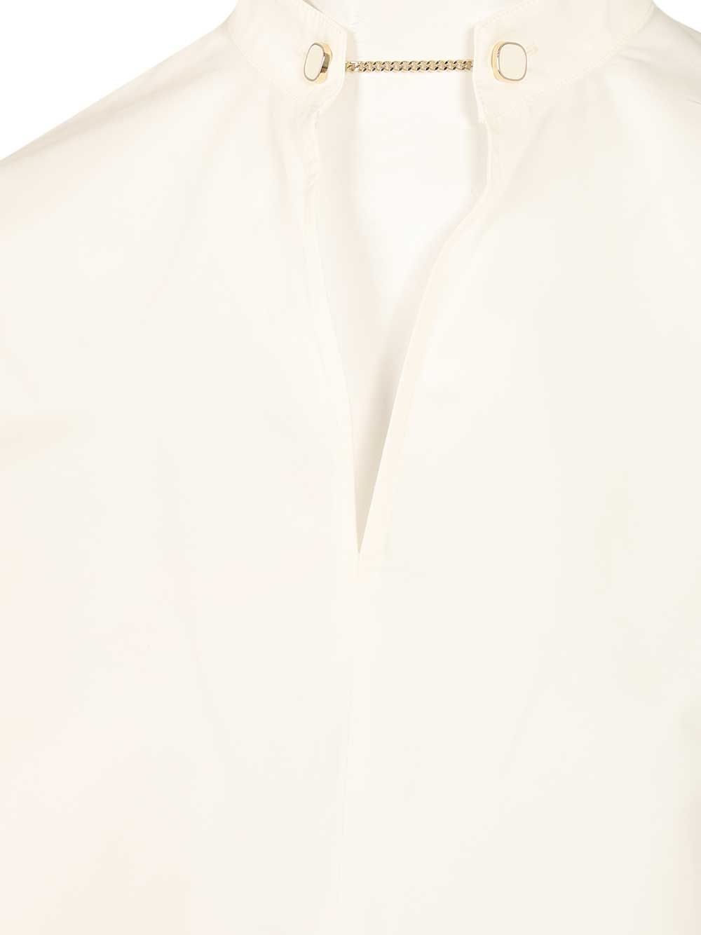 MSTGINNASTA POPELINE EMBELLISHED SHIRT 2616191021600216001 (Max Mara Studio / シャツ・ブラウス ) | Max Mara Studio (マックスマーラ ステュディオ)(4)