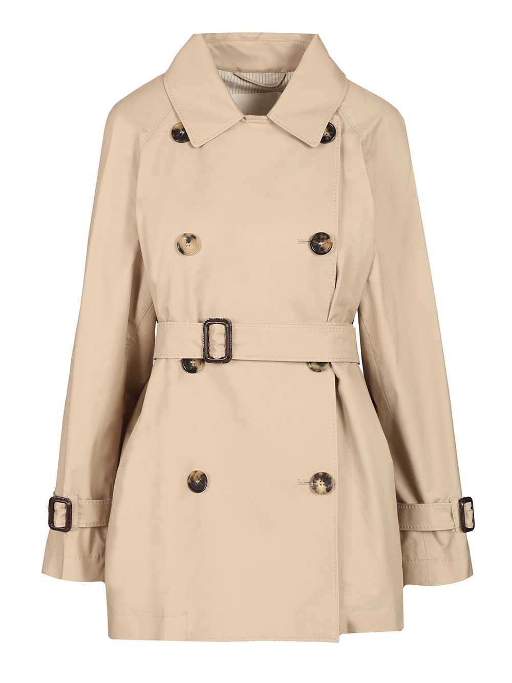 CALLE COTTON DOUBLE BREASTED SHORT TRENCH 2619021114600251013 (Max Mara The CUBE / コート ) | Max Mara The CUBE (マックスマーラ ザ・キューブ)