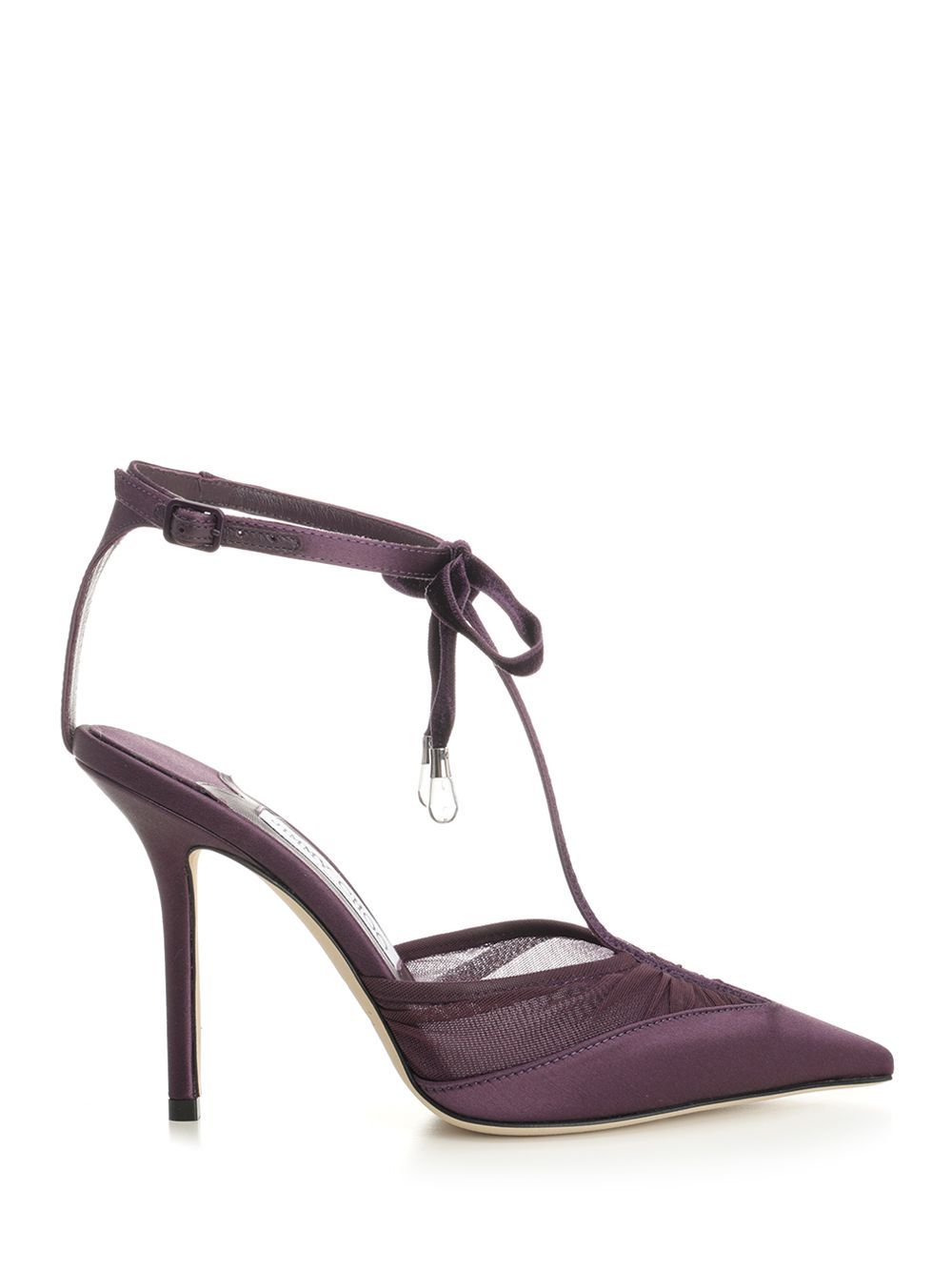 AFIA MESH 100 SATIN AND RUCHED TULLE SANDAL AFIAMESH (JIMMY CHOO / パンプス・ハイヒール ) | JIMMY CHOO (ジミー チュウ)