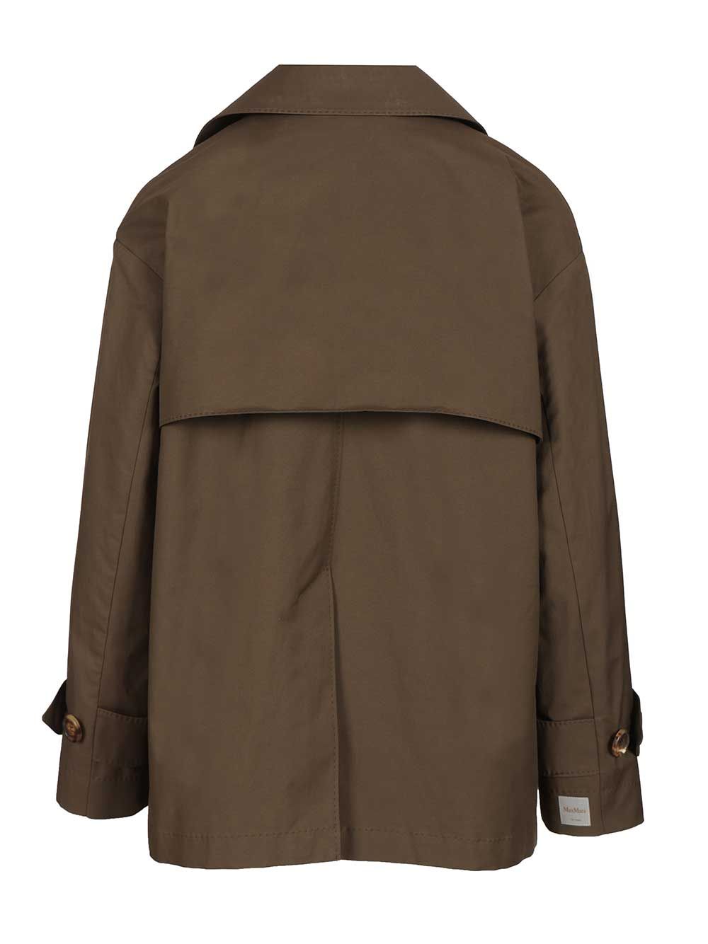 Short double-breasted trench coat in water-repellent cotton 2619021124600251003 (Max Mara The CUBE / コート ) | Max Mara The CUBE (マックスマーラ ザ・キューブ)(1)