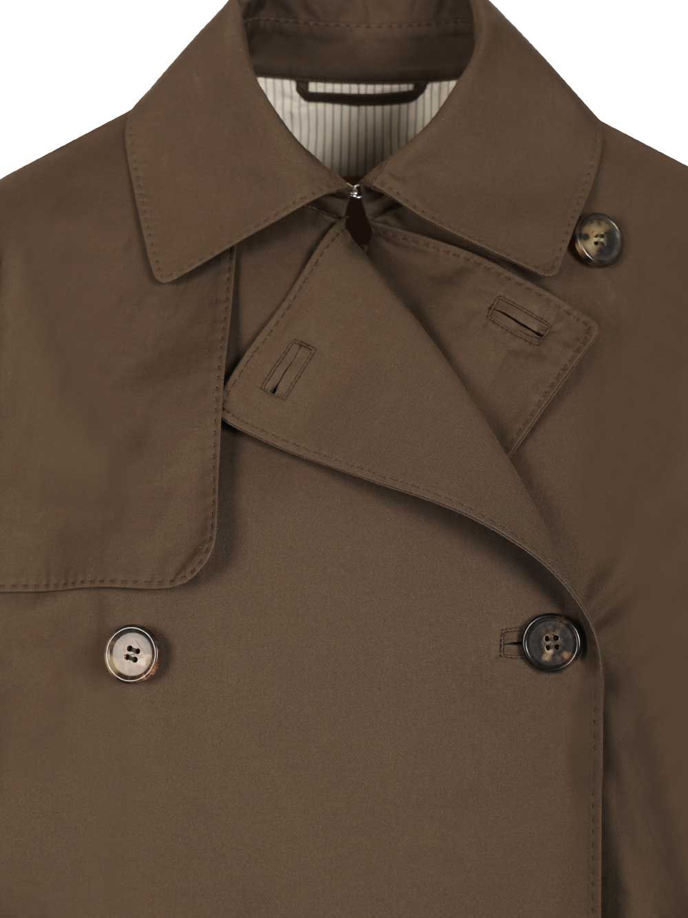 Short double-breasted trench coat in water-repellent cotton 2619021124600251003 (Max Mara The CUBE / コート ) | Max Mara The CUBE (マックスマーラ ザ・キューブ)(3)