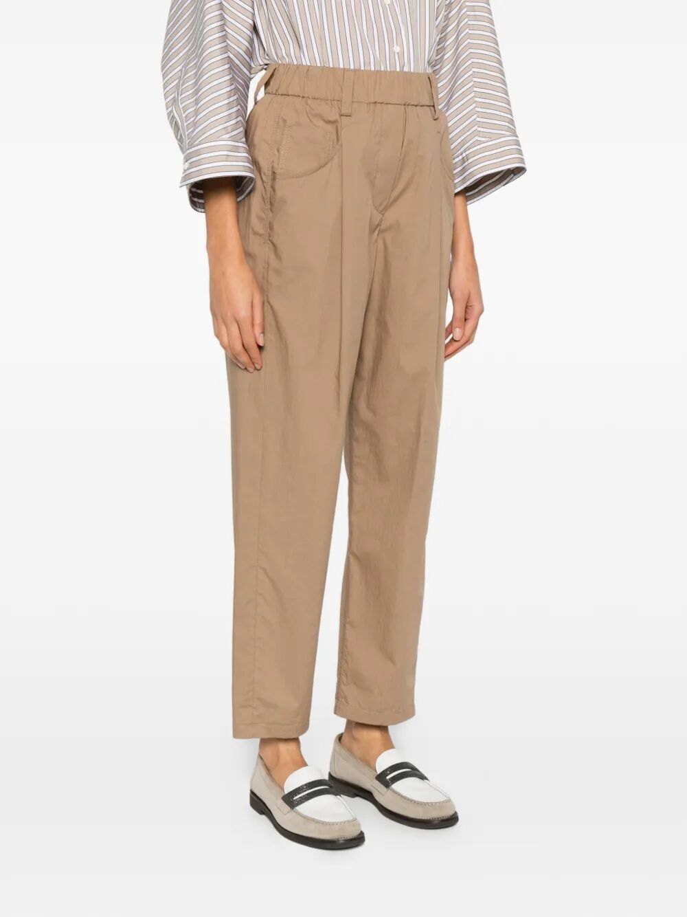 LIGHTWEIGHT POPLIN FIVE-POCKET TRACK TROUSERS WITH MONILI M0H93P8907C9266 (Brunello Cucinelli / パンツ ) | Brunello Cucinelli (ブルネロ・クチネリ)(3)