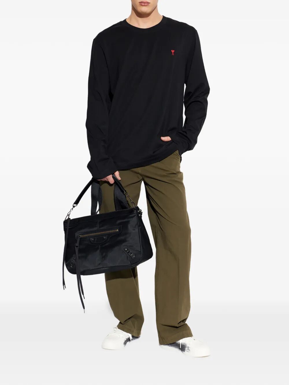 PICKERBYS COTTON TROUSERS WITH SIDE POCKET 0209263321606 (Dries Van Noten / パンツ ) | Dries Van Noten (ドリスヴァンノッテン)(1)