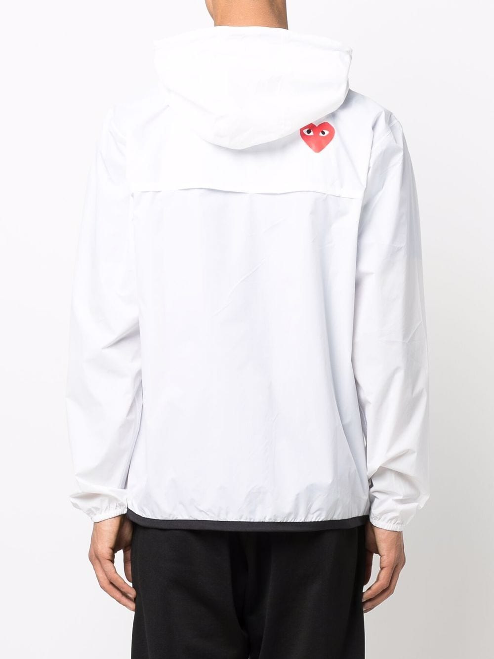 CDG PLAY X K-WAY ZIPPED HOODED UNISEX JACKET P1J501WHITE (PLAY Comme Des Garçons / カジュアルジャケット ) | PLAY Comme Des Garçons (プレイ コムデギャルソン)(3)