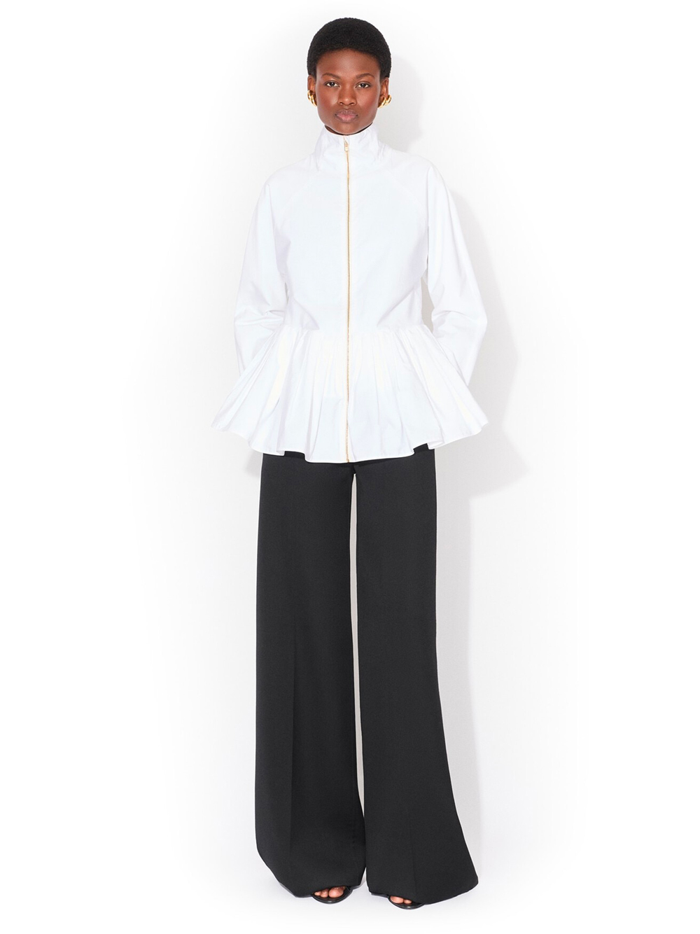 COTTON POPLIN PEPLUM JACKET AA9V1094T611C000 (ALAIA / カジュアルジャケット ) | ALAIA (アライア)(1)