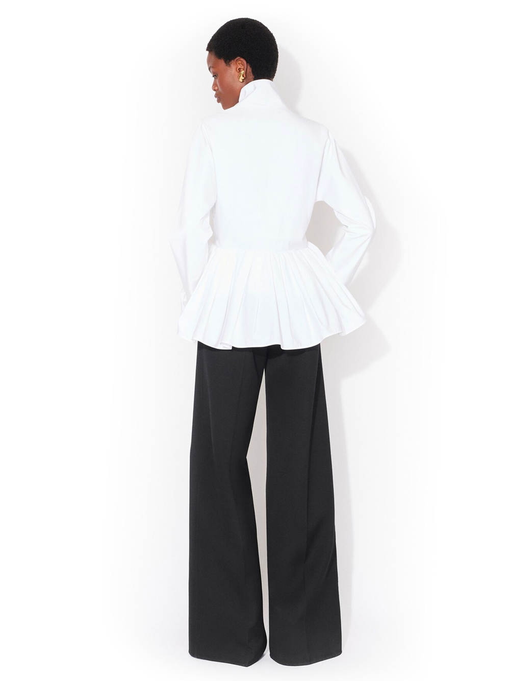 COTTON POPLIN PEPLUM JACKET AA9V1094T611C000 (ALAIA / カジュアルジャケット ) | ALAIA (アライア)(3)