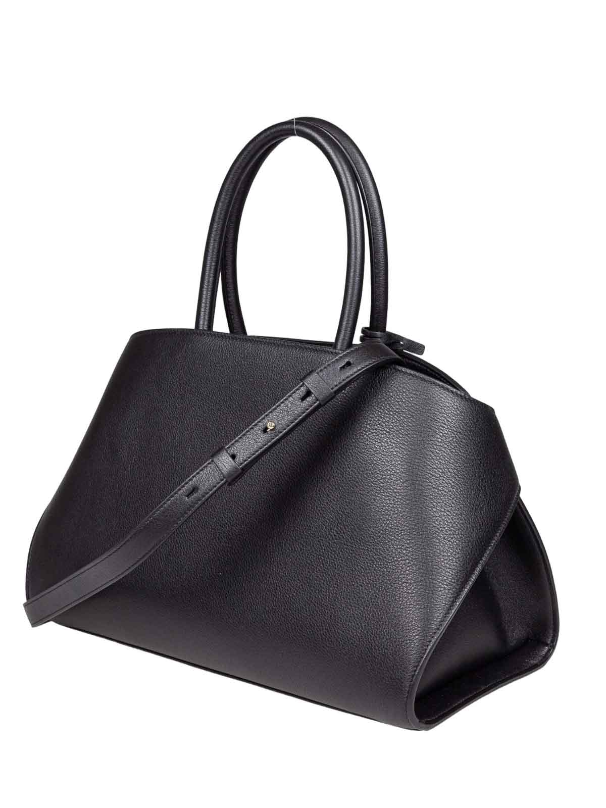 Hug Th M Handbag In Black Leather 215608001 (FERRAGAMO / トートバッグ ) | FERRAGAMO (フェラガモ)(2)