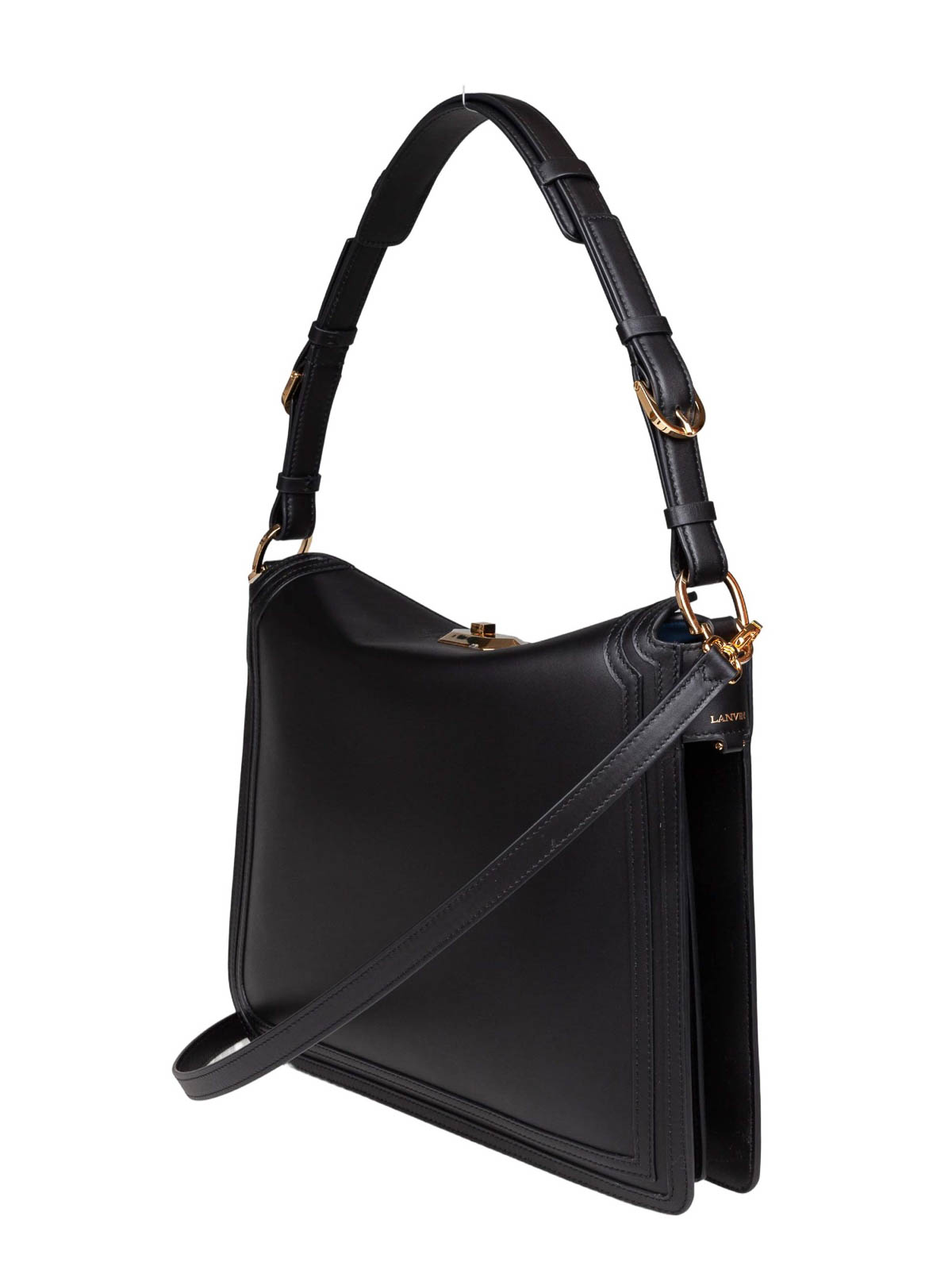 Compagnon Shoulder Bag In Black Leather LWBGLRMMSMLE10 (LANVIN / ハンドバッグ・ショルダーバッグ ) | LANVIN (ランバン)(2)