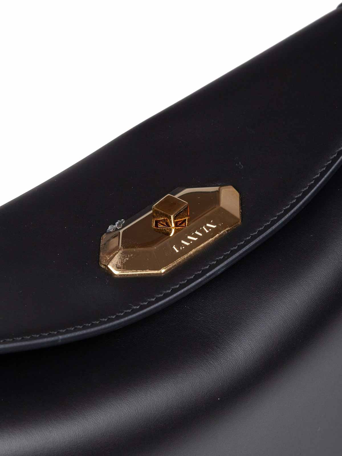 Compagnon Shoulder Bag In Black Leather LWBGLRMMSMLE10 (LANVIN / ハンドバッグ・ショルダーバッグ ) | LANVIN (ランバン)(3)