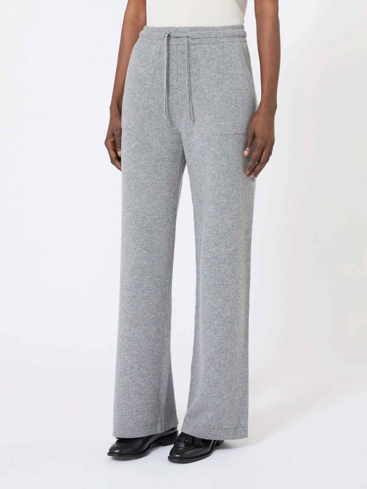 S Max Mara Stone Gray Knitted Trousers 26193310116E15 (S MAX MARA / パンツ ) | S MAX MARA (エス マックスマーラ)(2)