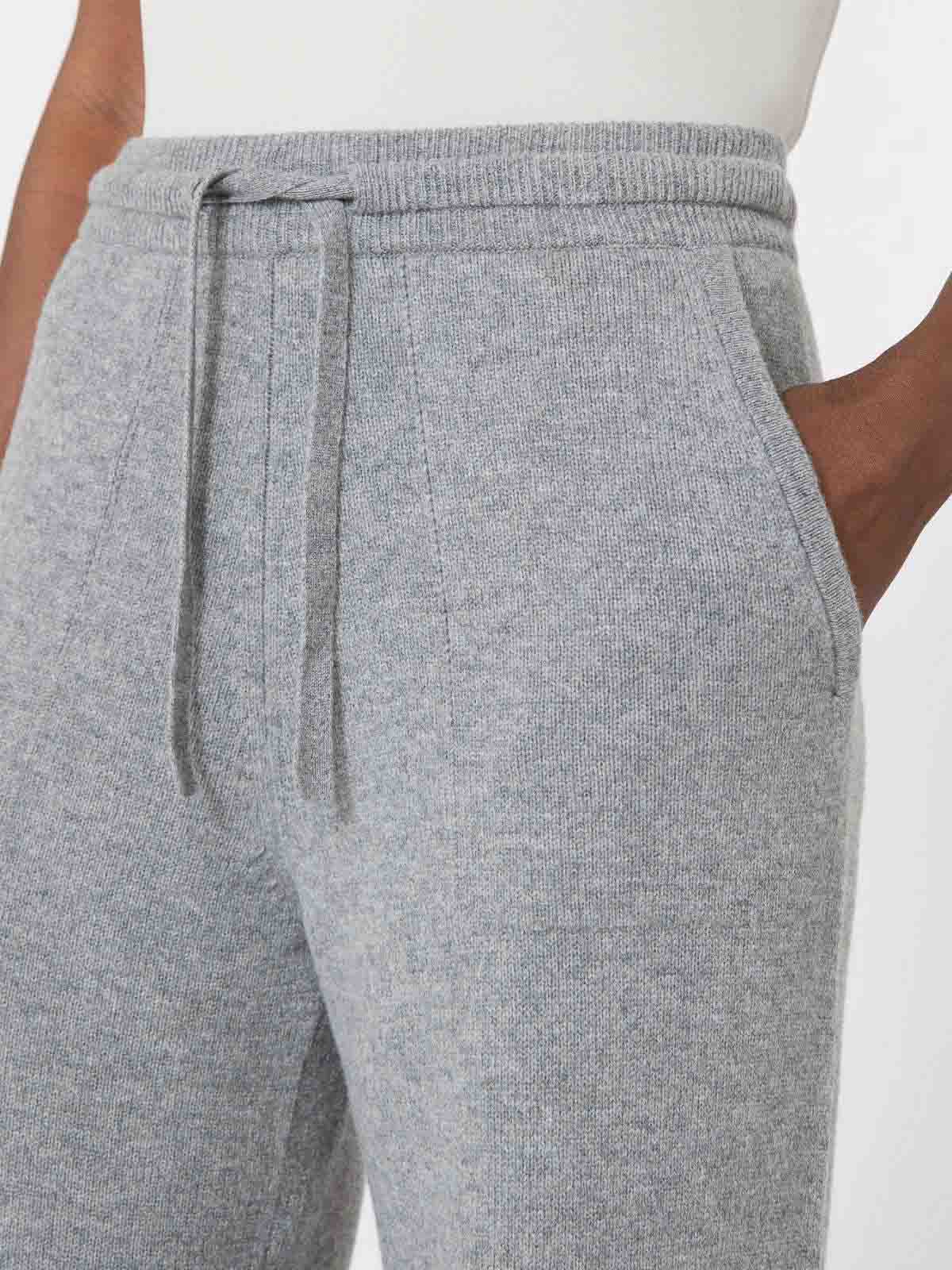 S Max Mara Stone Gray Knitted Trousers 26193310116E15 (S MAX MARA / パンツ ) | S MAX MARA (エス マックスマーラ)(3)