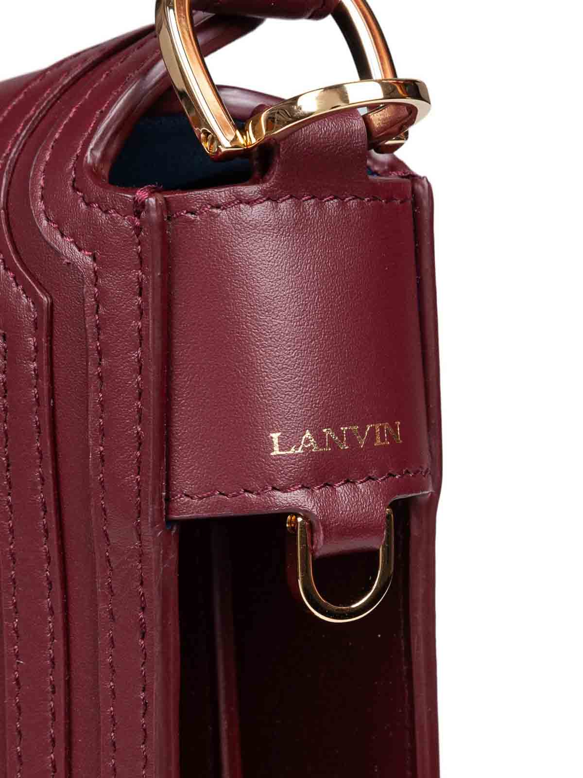 Compagnon Shoulder Bag In Bordeaux Leather LWBGLRMMSMLE355 (LANVIN / ハンドバッグ・ショルダーバッグ ) | LANVIN (ランバン)(2)