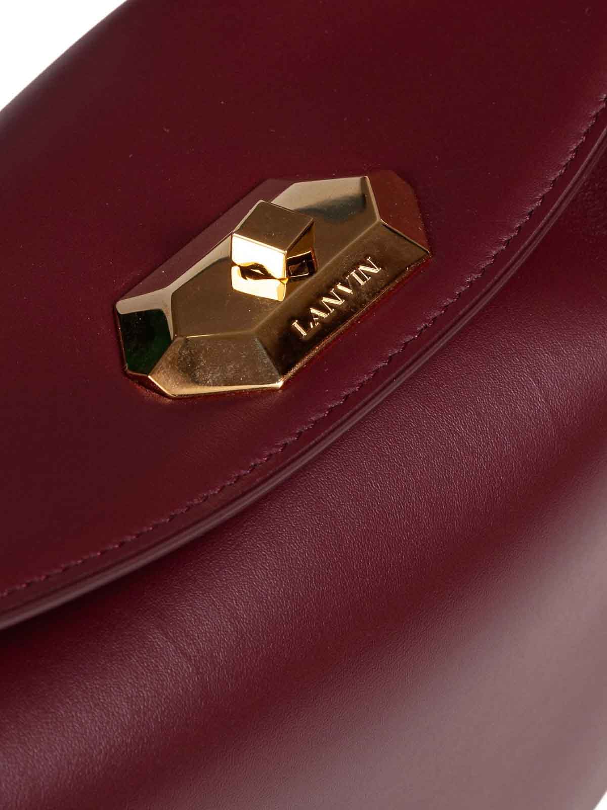 Compagnon Shoulder Bag In Bordeaux Leather LWBGLRMMSMLE355 (LANVIN / ハンドバッグ・ショルダーバッグ ) | LANVIN (ランバン)(3)