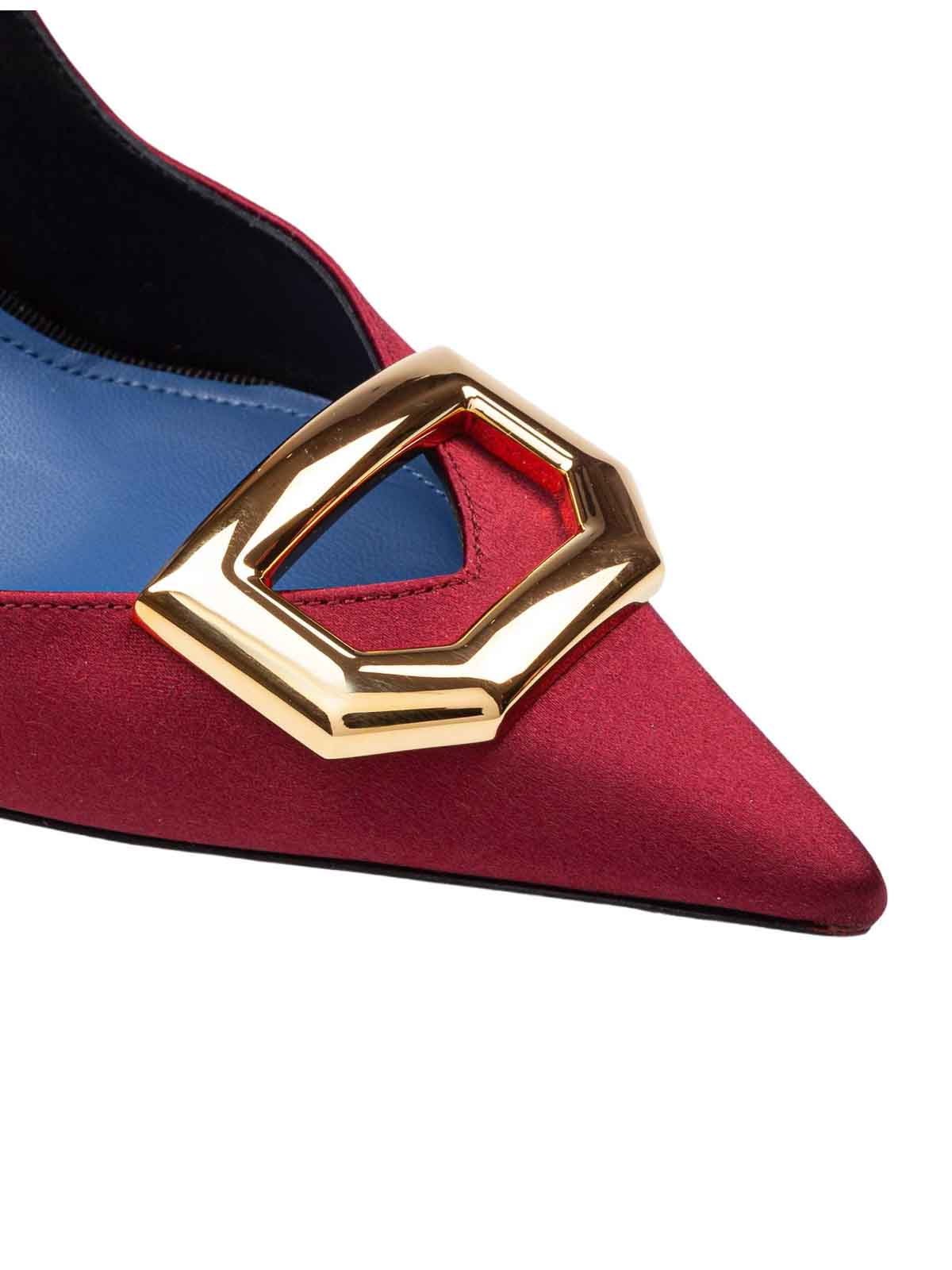 Buckle decollete in satin with sculpted heel FWPUGA0ESATI (LANVIN / パンプス・ハイヒール ) | LANVIN (ランバン)(2)