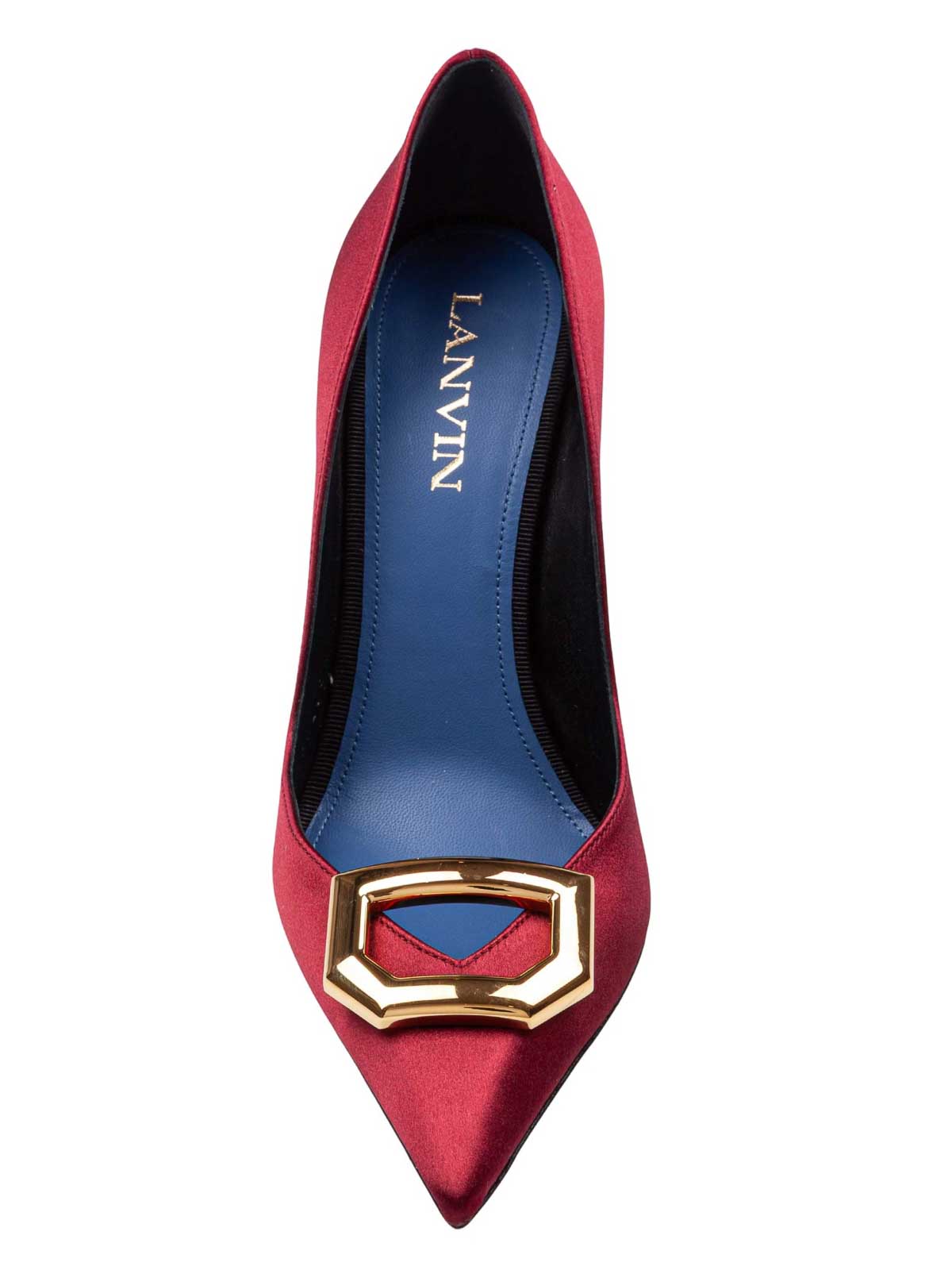 Buckle decollete in satin with sculpted heel FWPUGA0ESATI (LANVIN / パンプス・ハイヒール ) | LANVIN (ランバン)(3)
