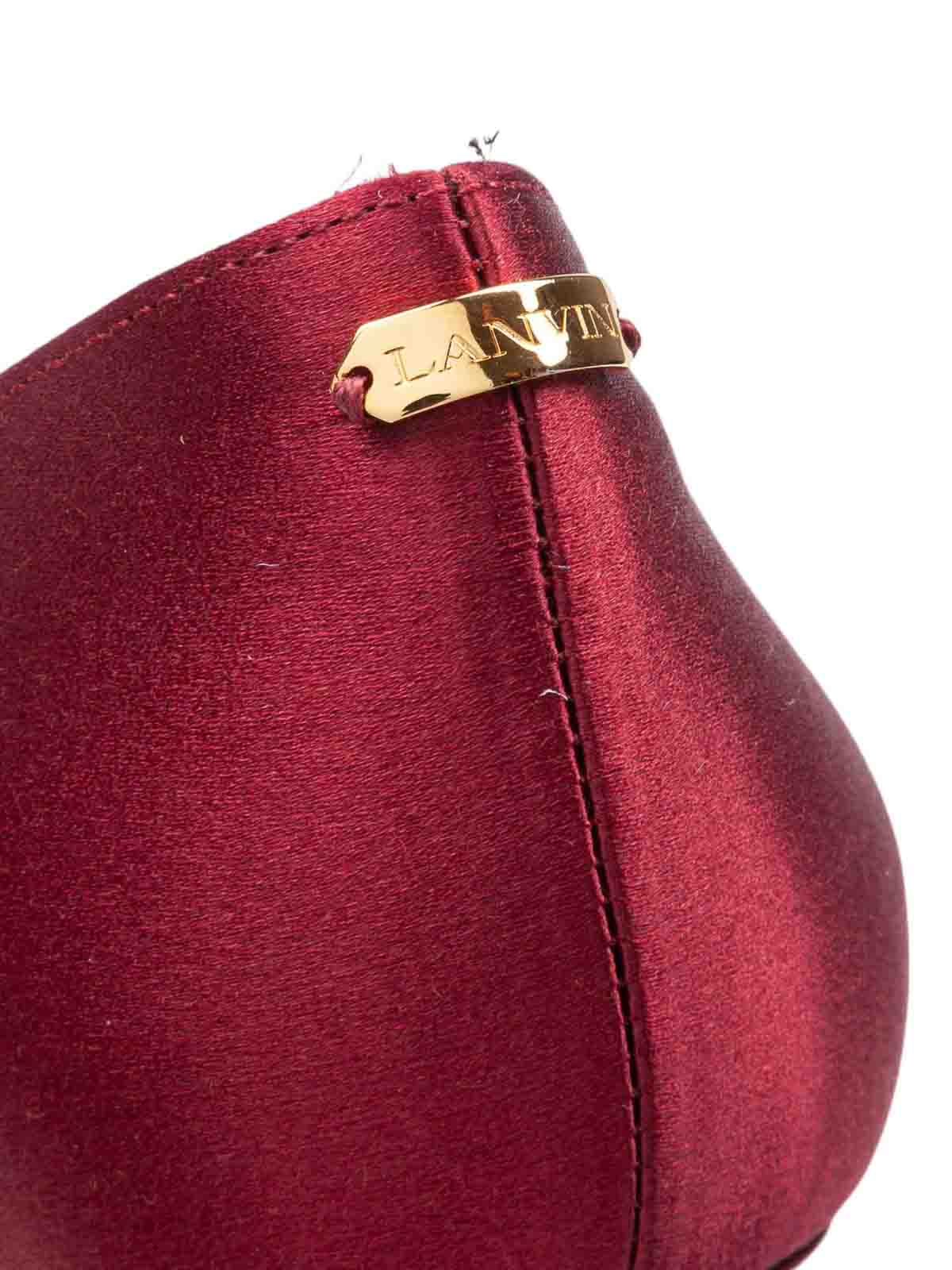 Buckle decollete in satin with sculpted heel FWPUGA0ESATI (LANVIN / パンプス・ハイヒール ) | LANVIN (ランバン)(5)