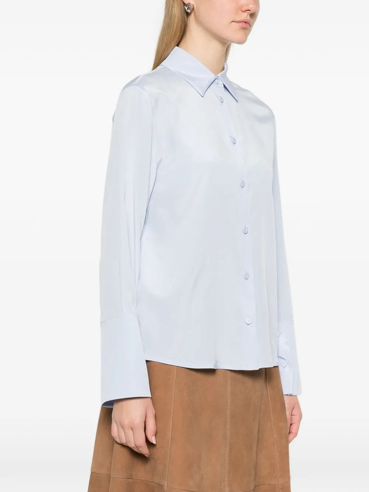 Veliero Light Blue Shirt 611111018600008 (Max Mara / シャツ・ブラウス ) | Max Mara (マックスマーラ)(2)