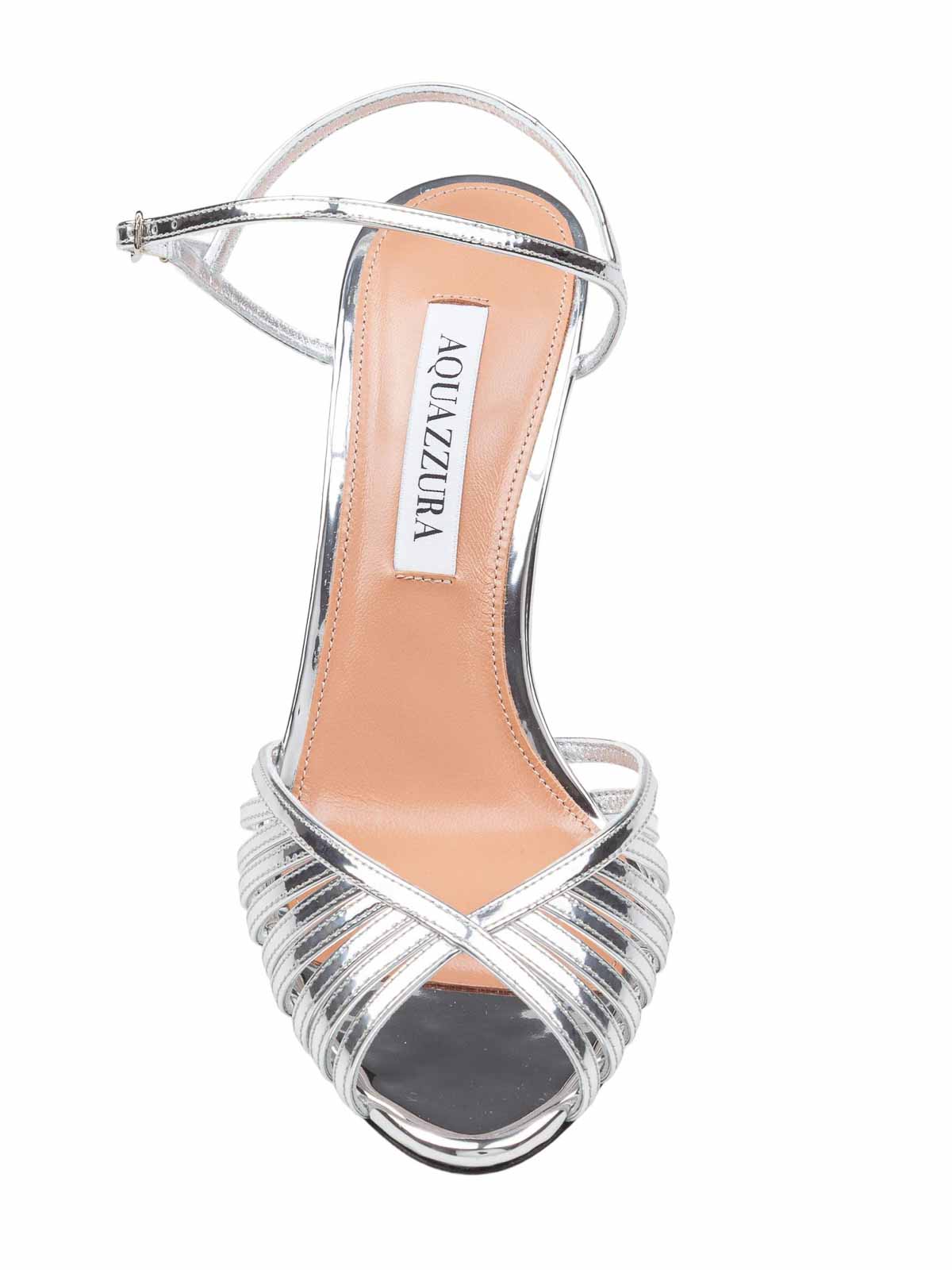 Hold Me 85 Sandal in Silver Mirrored Leather HDMMIDS0SSYCCC (AQUAZZURA / サンダル ) | AQUAZZURA (アクアズーラ)(2)