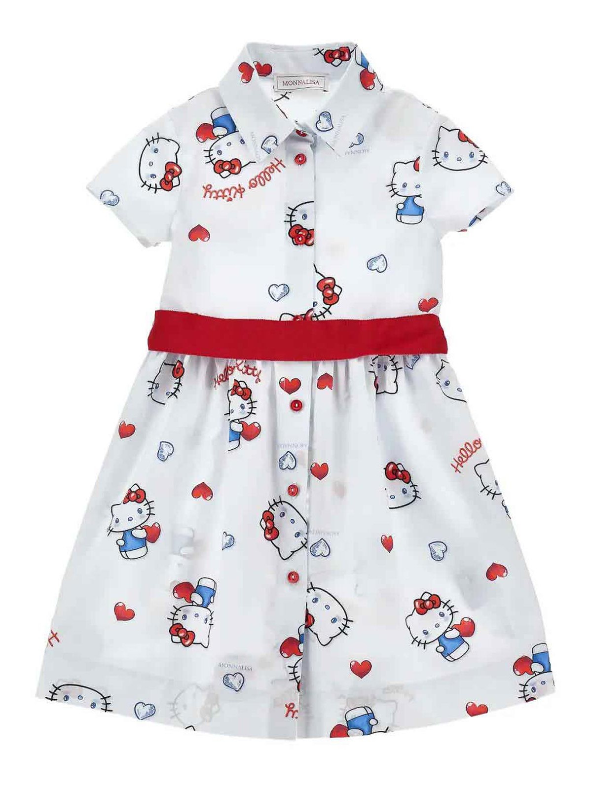 Dress With Print 11G91876050099 (MONNALISA / ワンピース・ドレス・オールインワン ) | MONNALISA (モナリザ)