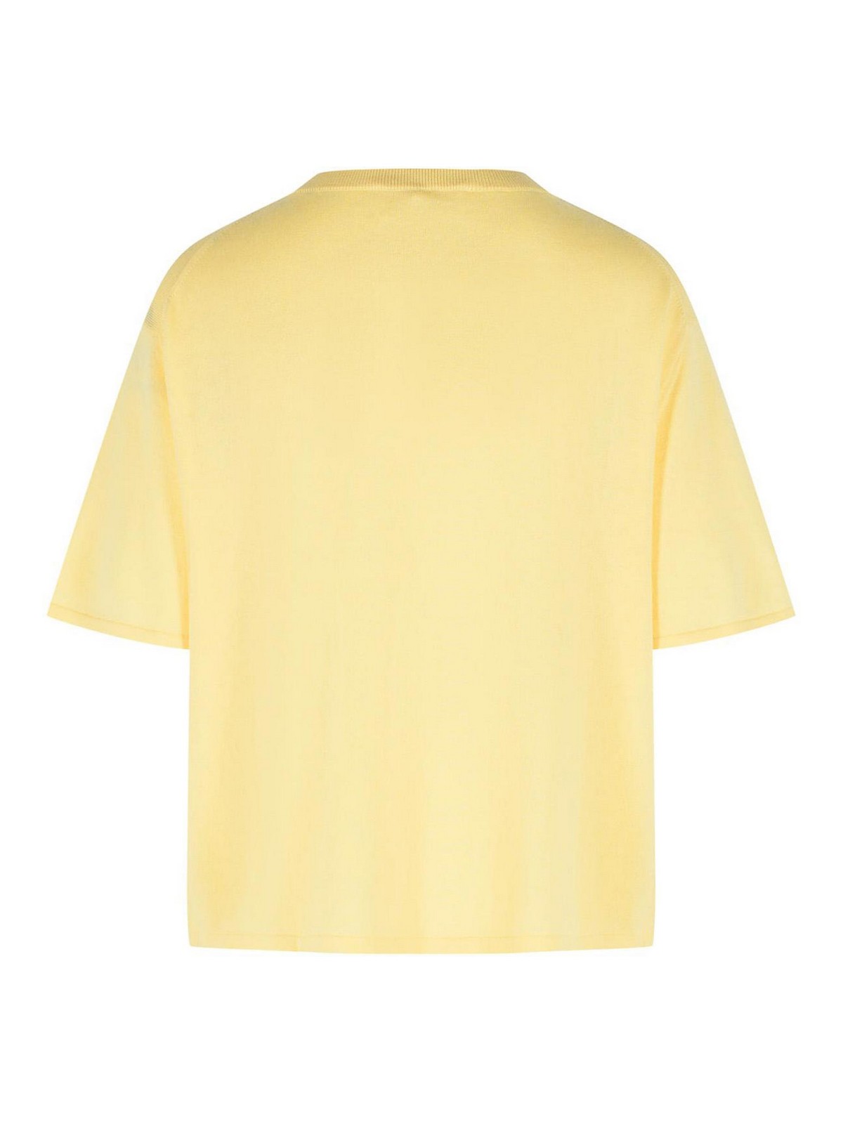 Rubie Cotton And Lemon Cashmere T-Shirt 2025145LIMONE (LISA YANG / Tシャツ・カットソー ) | LISA YANG (リサ ヤン)(1)