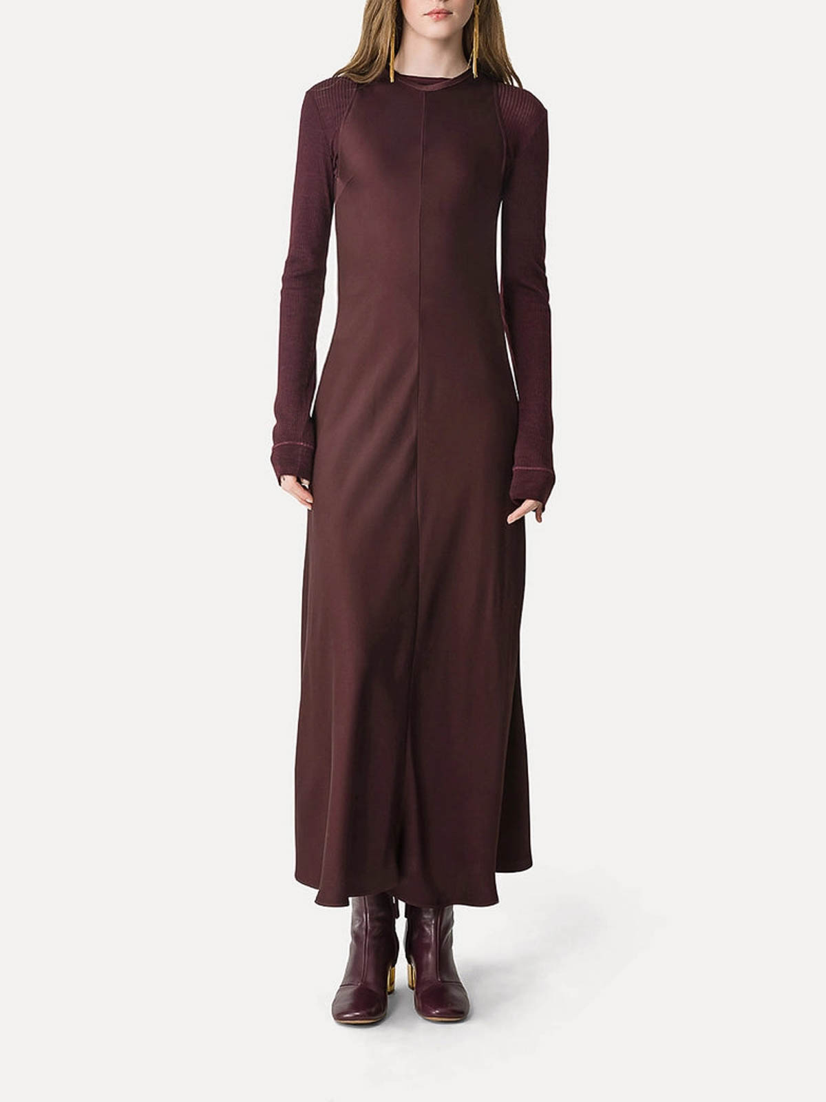 Maglia Costine Chocolat Noir 14426MYTSHIRTAICHOCOLAT (forte_forte / Tシャツ・カットソー ) | forte_forte (フォルテ フォルテ)(1)