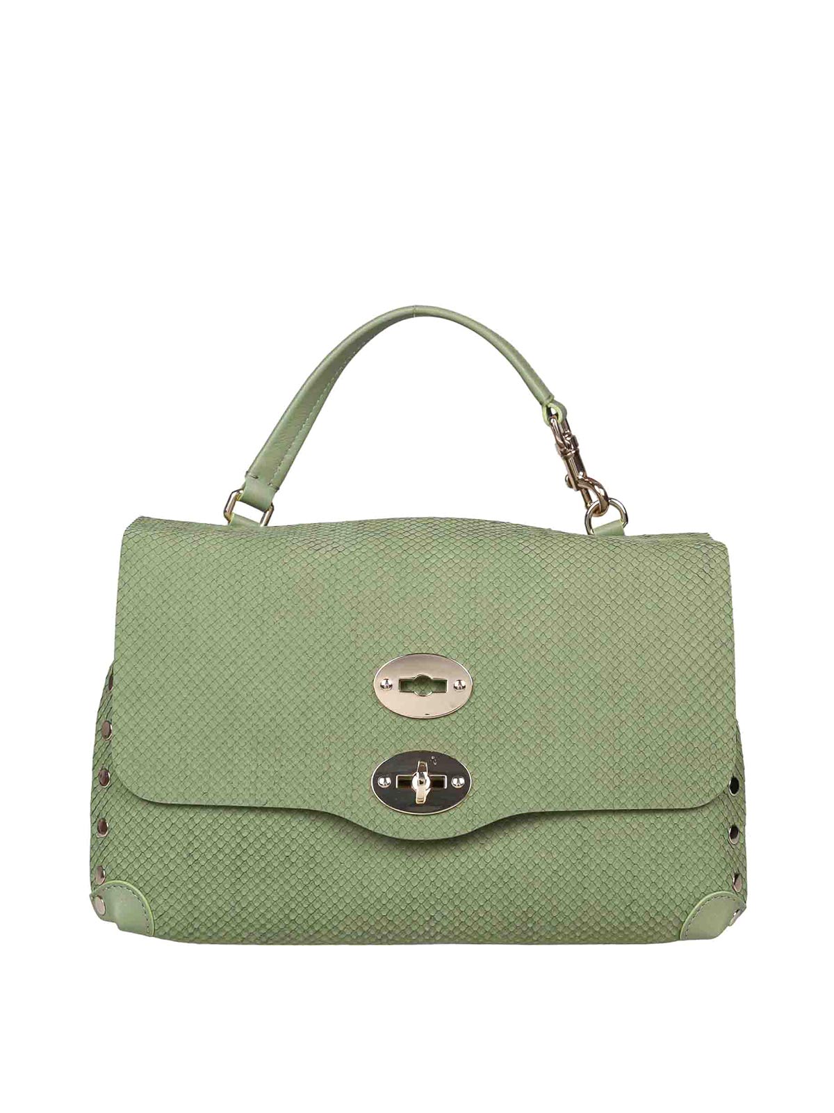 Postina Amoretto S Handbag in Green Leather 0680002200000Z0484S (ZANELLATO / トートバッグ ) | ZANELLATO (ザネラート)