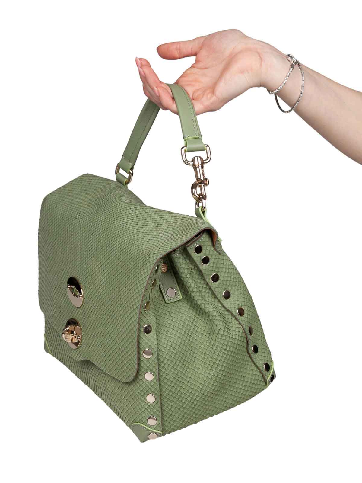 Postina Amoretto S Handbag in Green Leather 0680002200000Z0484S (ZANELLATO / トートバッグ ) | ZANELLATO (ザネラート)(1)