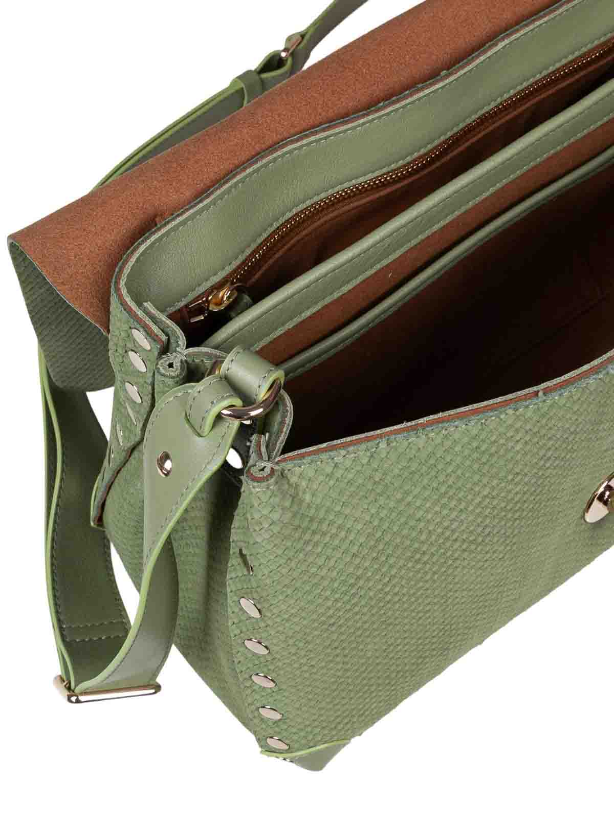 Postina Amoretto S Handbag in Green Leather 0680002200000Z0484S (ZANELLATO / トートバッグ ) | ZANELLATO (ザネラート)(3)