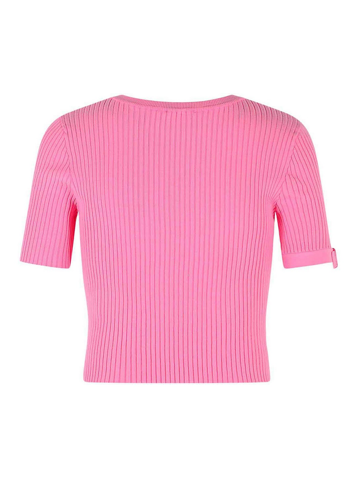 Pink Viscose Blend T-Shirt 126MPU267FI00015023 (Courrèges / Tシャツ・カットソー ) | Courrèges (クレージュ)(1)