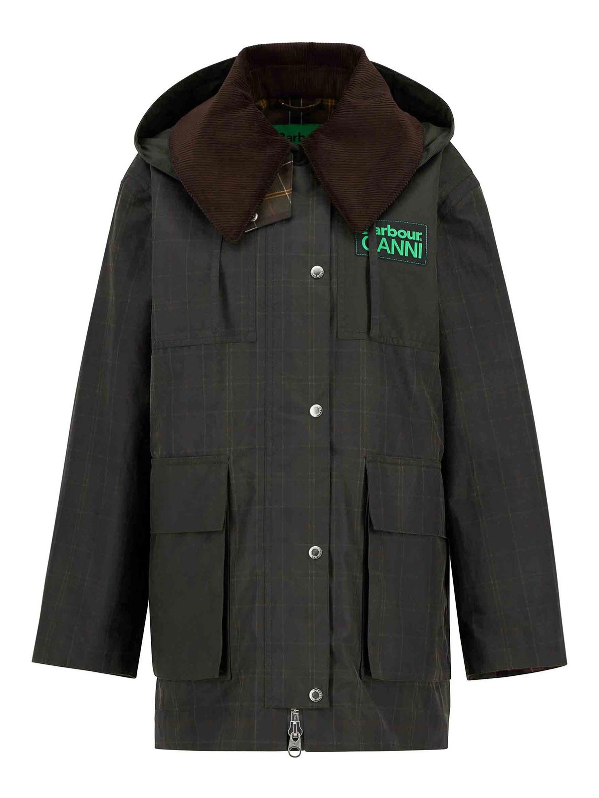 Ba X Ganni Hood Ttn Duffle Wax 263MLWX1528TN11 (Barbour / コート ) | Barbour (バブアー)