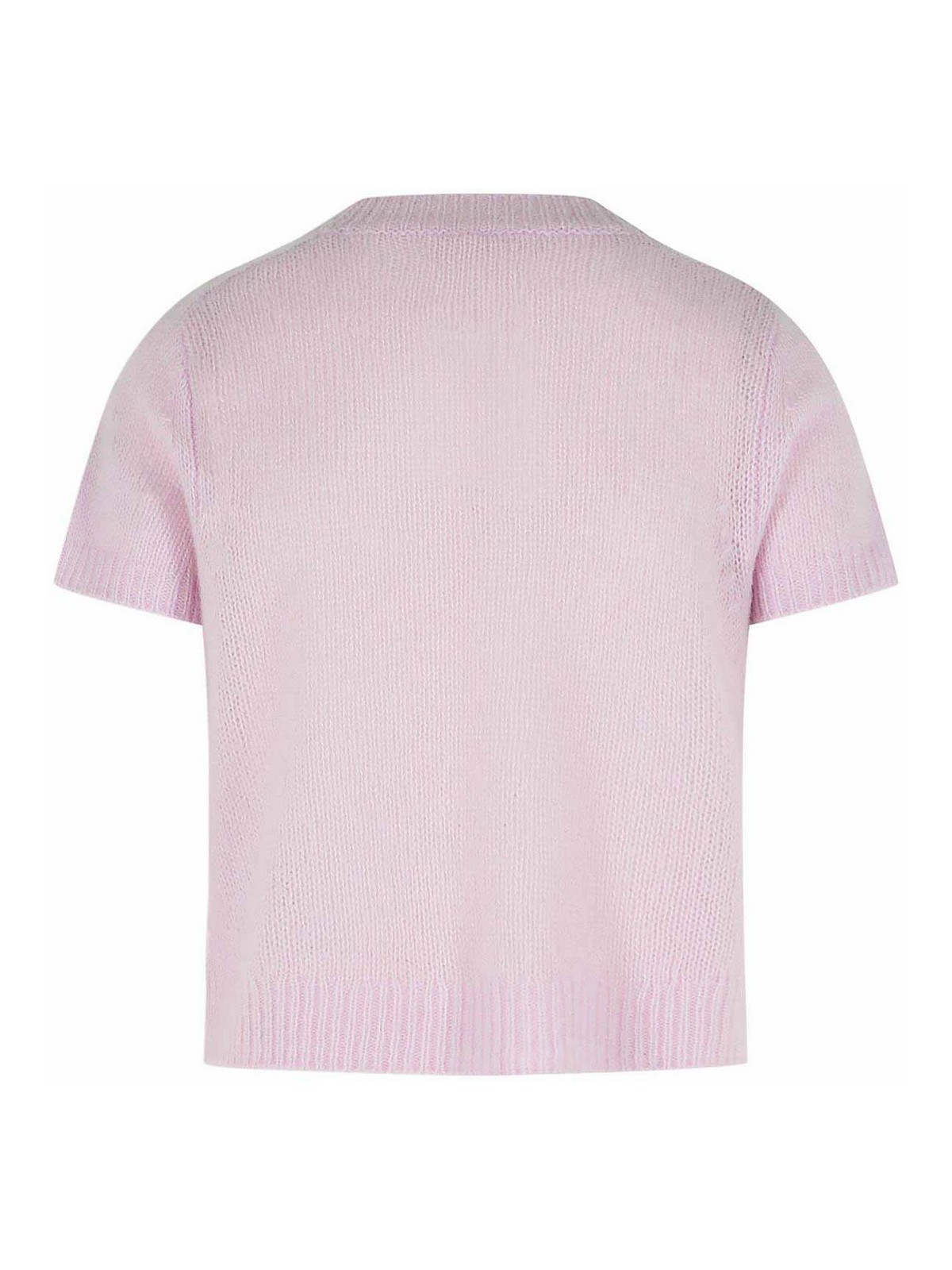 Siona Soft Dahlia Cashmere And Silk T-Shirt 2026024DAHLIA (LISA YANG / Tシャツ・カットソー ) | LISA YANG (リサ ヤン)(1)