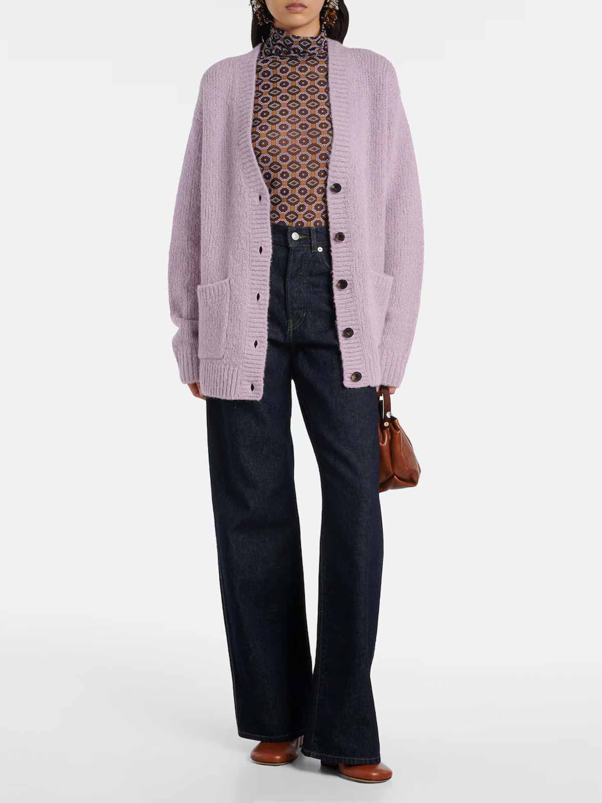 Cardigan Tokas Lilac 120112262709403 (Dries Van Noten / ニット・セーター・カーディガン ) | Dries Van Noten (ドリスヴァンノッテン)(1)