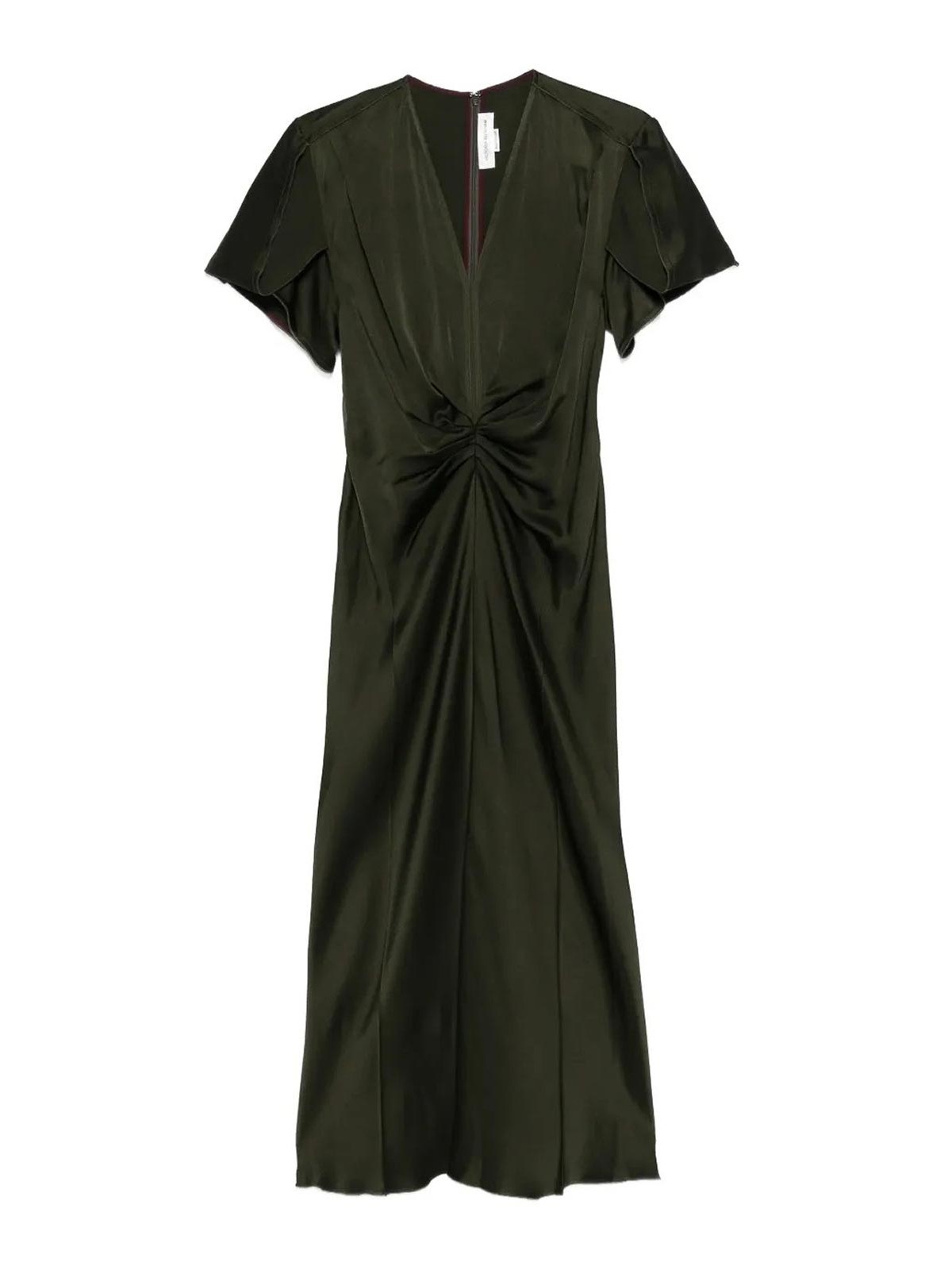 Draped Dress 1425WDR005195DDARKOLIVE (VICTORIA BECKHAM / ワンピース・ドレス・オールインワン ) | VICTORIA BECKHAM (ヴィクトリア ベッカム)