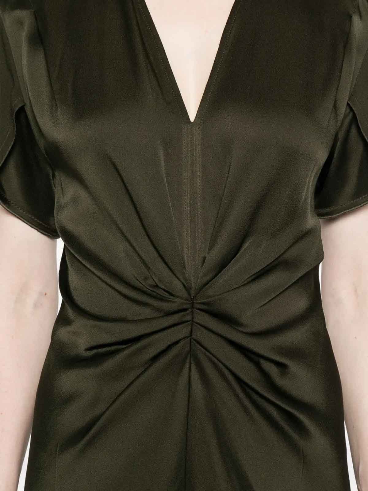 Draped Dress 1425WDR005195DDARKOLIVE (VICTORIA BECKHAM / ワンピース・ドレス・オールインワン ) | VICTORIA BECKHAM (ヴィクトリア ベッカム)(1)