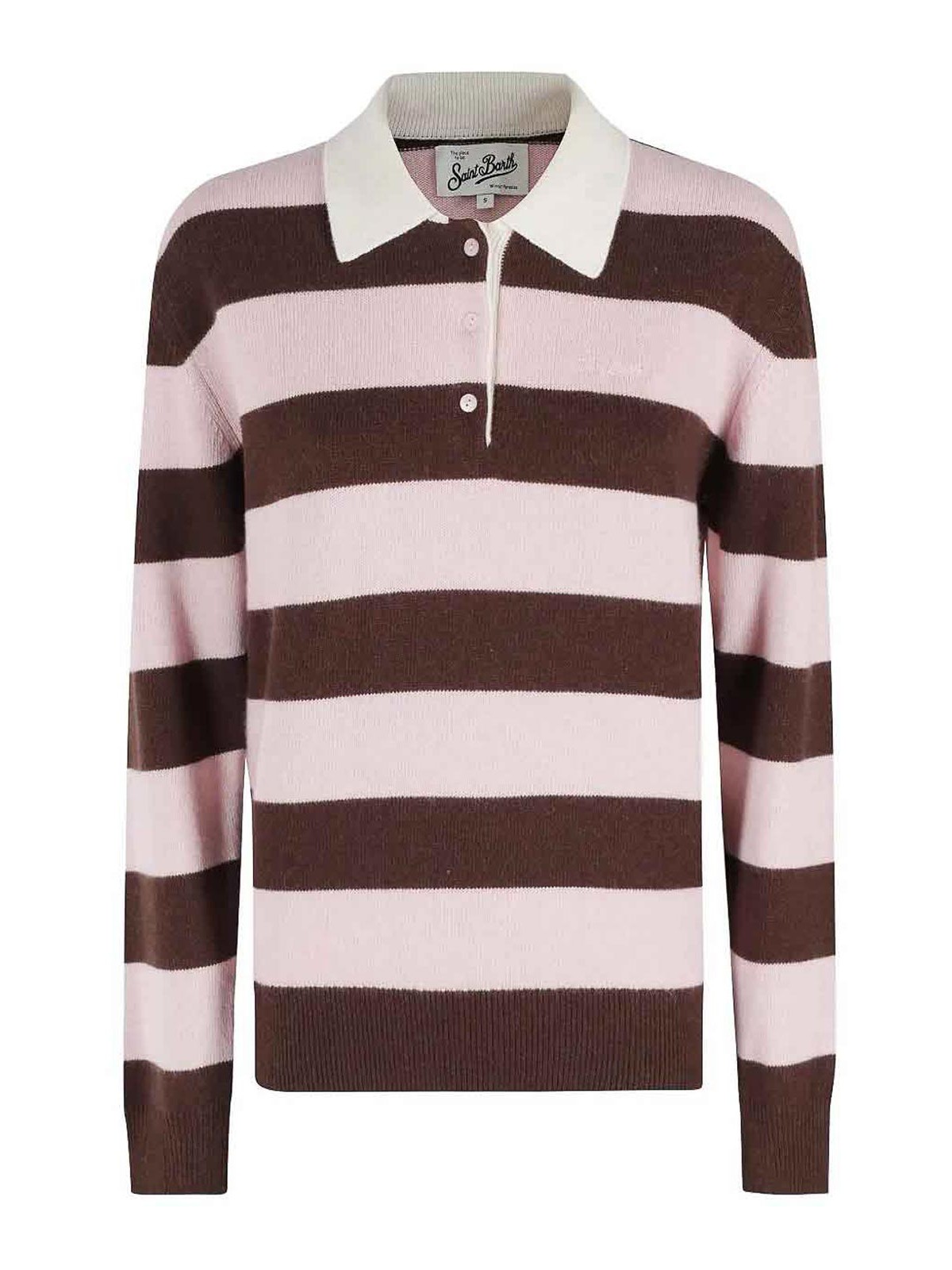 Women's Striped Polo Shirt HAD00101169ISTRIPES1821 (MC2 SAINT BARTH / ニット・セーター・カーディガン ) | MC2 SAINT BARTH (エムシーツーセイントバース)