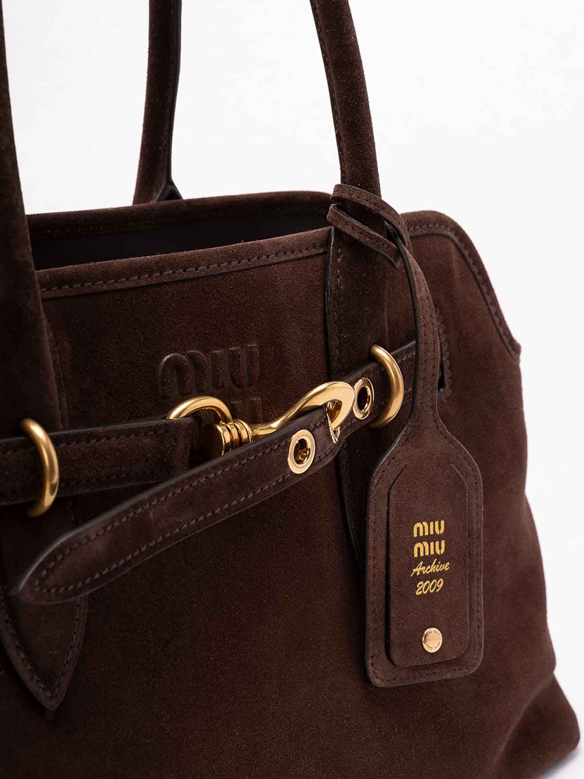 `Aventure` Suede Bag 5BG3102CSSVOOOF0003 (MIU MIU / ハンドバッグ・ショルダーバッグ ) | MIU MIU (ミュウミュウ)(3)