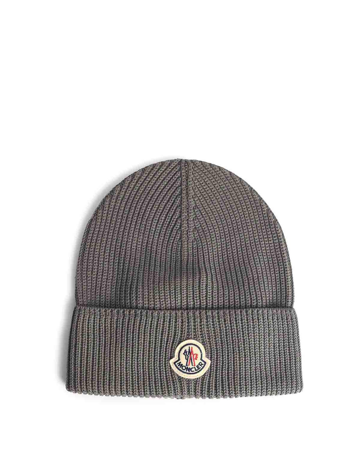 Tricot Grey Cotton Beanie 0913B00022M136793D (Moncler / 帽子 ) | Moncler (モンクレール)