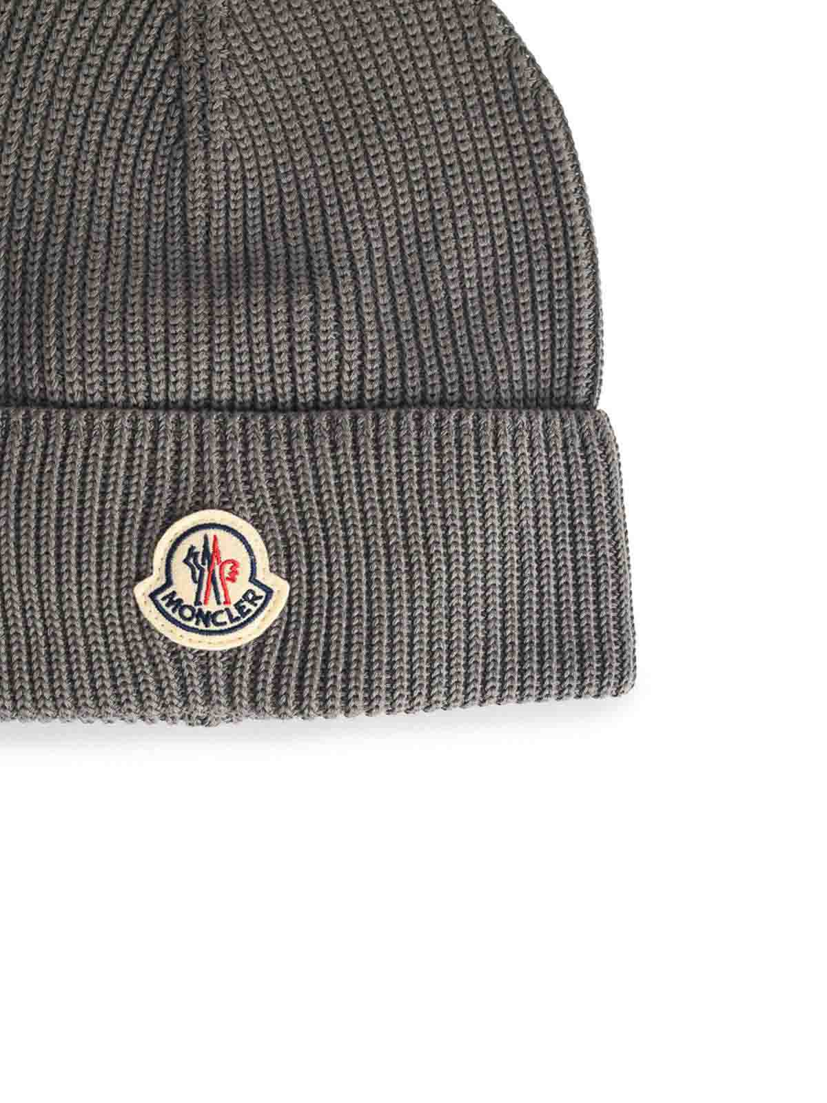 Tricot Grey Cotton Beanie 0913B00022M136793D (Moncler / 帽子 ) | Moncler (モンクレール)(2)