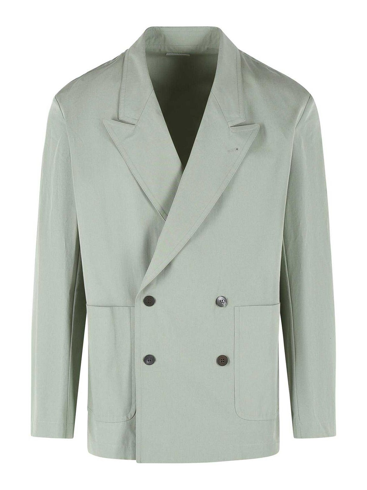 Caplans Green Cotton Blazer 207183E16 (Dries Van Noten / ブレザー・ジャケット ) | Dries Van Noten (ドリスヴァンノッテン)