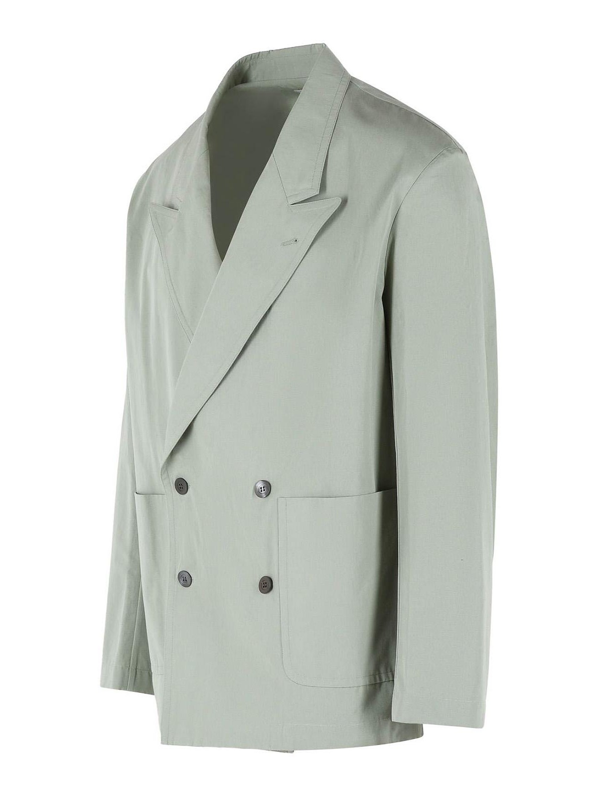 Caplans Green Cotton Blazer 207183E16 (Dries Van Noten / ブレザー・ジャケット ) | Dries Van Noten (ドリスヴァンノッテン)(2)